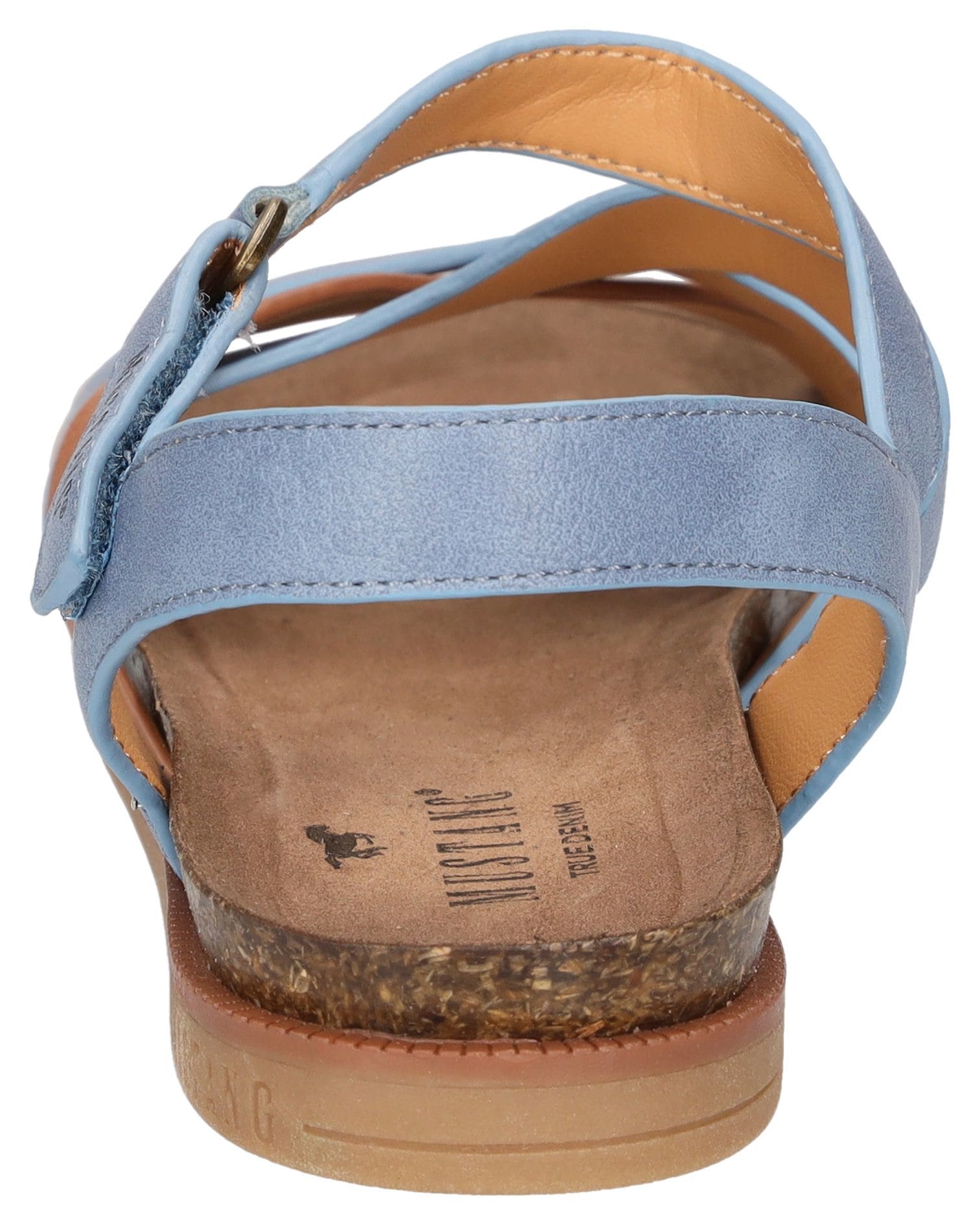 Mustang Shoes Riemchensandale, Barfußschuh, Klettschuh, Sommerschuh mit Tieffußbett