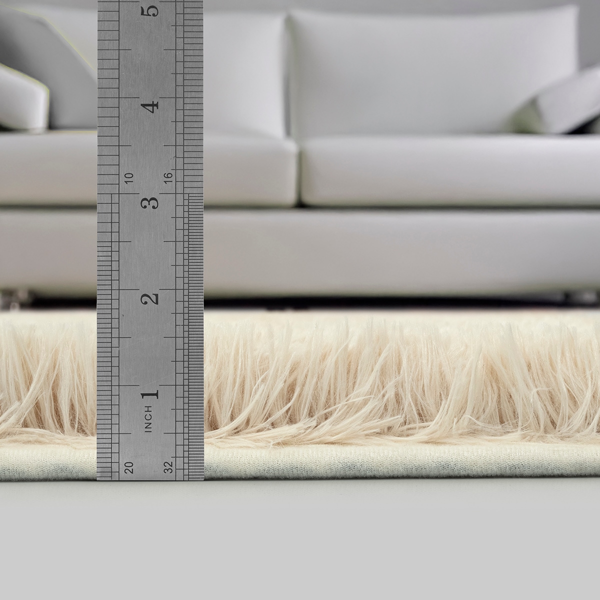 the carpet Teppich »Soft Shaggy«, rund, 35 mm Höhe, Flauschiger Hochflor Teppich, Wohnzimmer, Anti-Rutsch Unterseite
