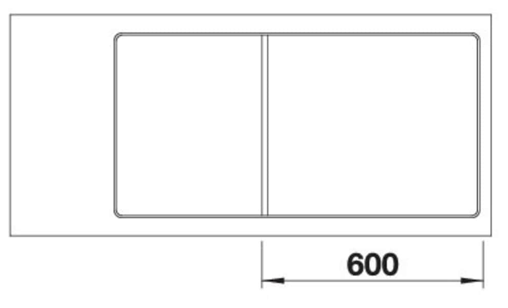 Blanco Granitspüle »AXIA III XL 6 S-F« 1 Stk. tlg. inklusive gratis Esche-Compound-Brückenschneidebrett