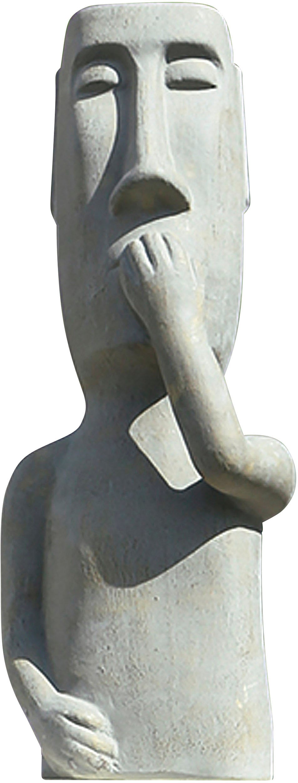 GILDE Dekofigur »Skulptur Nichts sagen«, Dekoobjekt, Höhe 65 cm, aus  Keramik, Wohnzimmer auf Raten kaufen