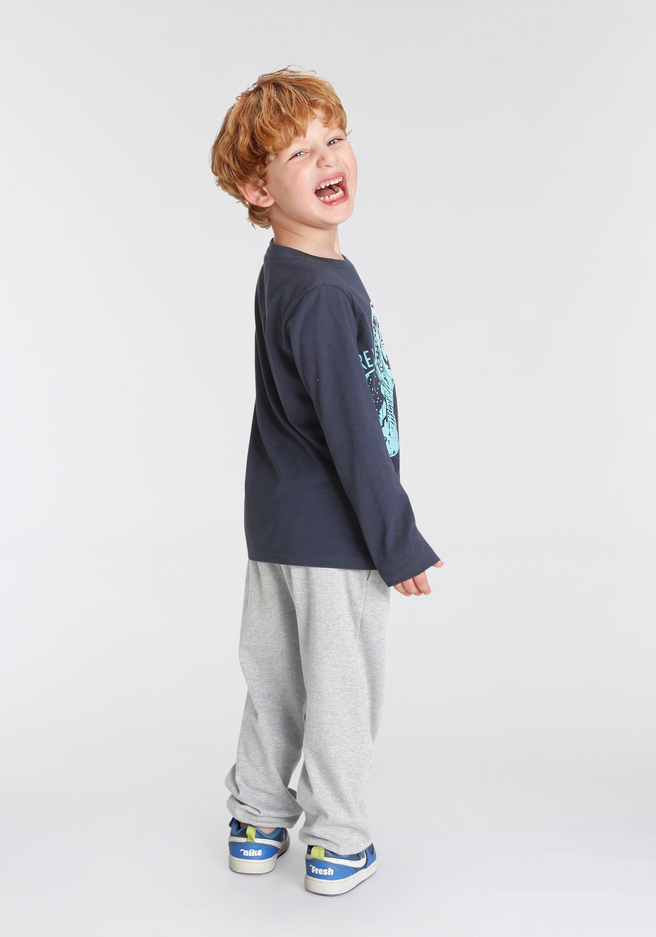 Shirt tlg.), Jogginghose Shirt & Hose KIDSWORLD Set kaufen online (Spar-Set, im & »Dino«, 2