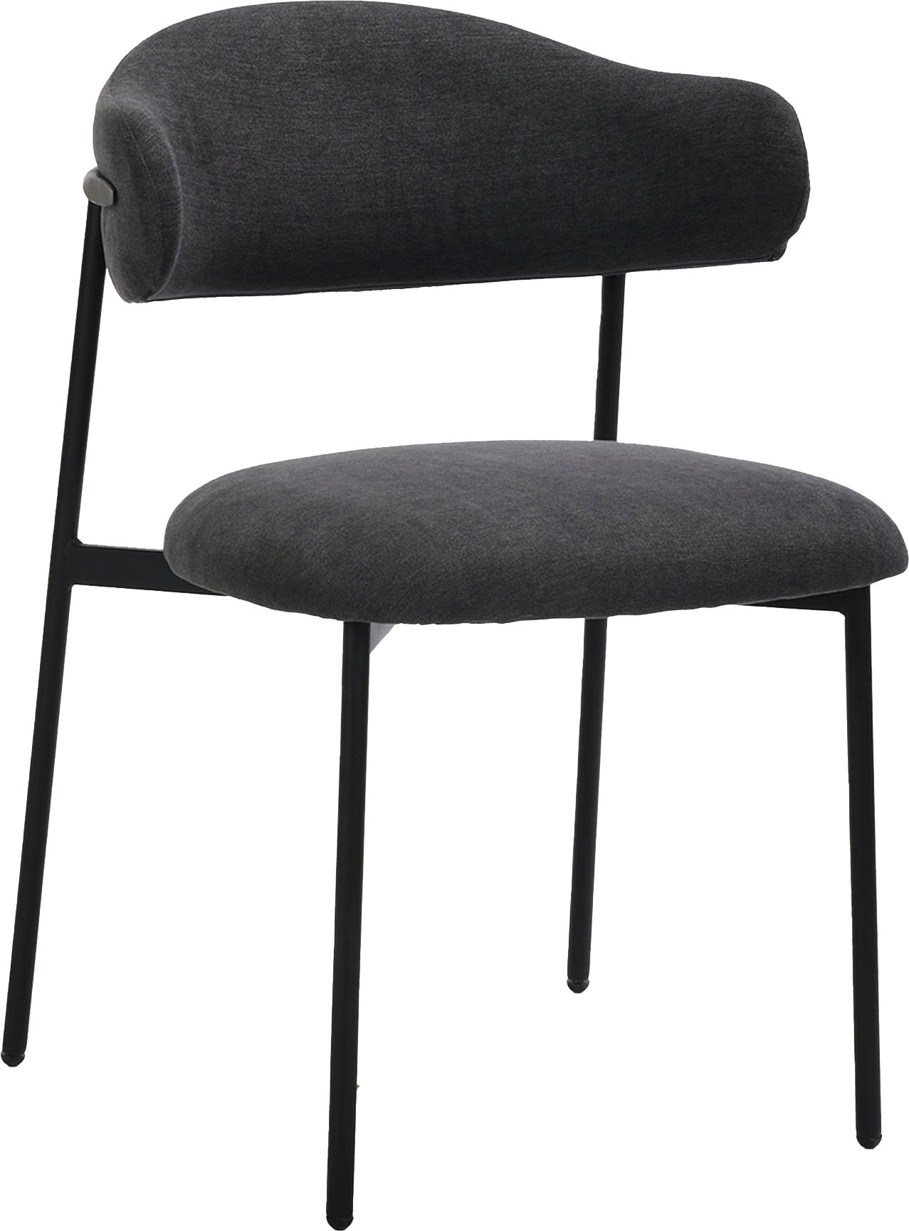byLIVING Esszimmerstuhl »Jersey (2er-Set)«, (Set), Gestell Metall schwarz, Küchenstuhl, Webstoffbezug, diverse Farben
