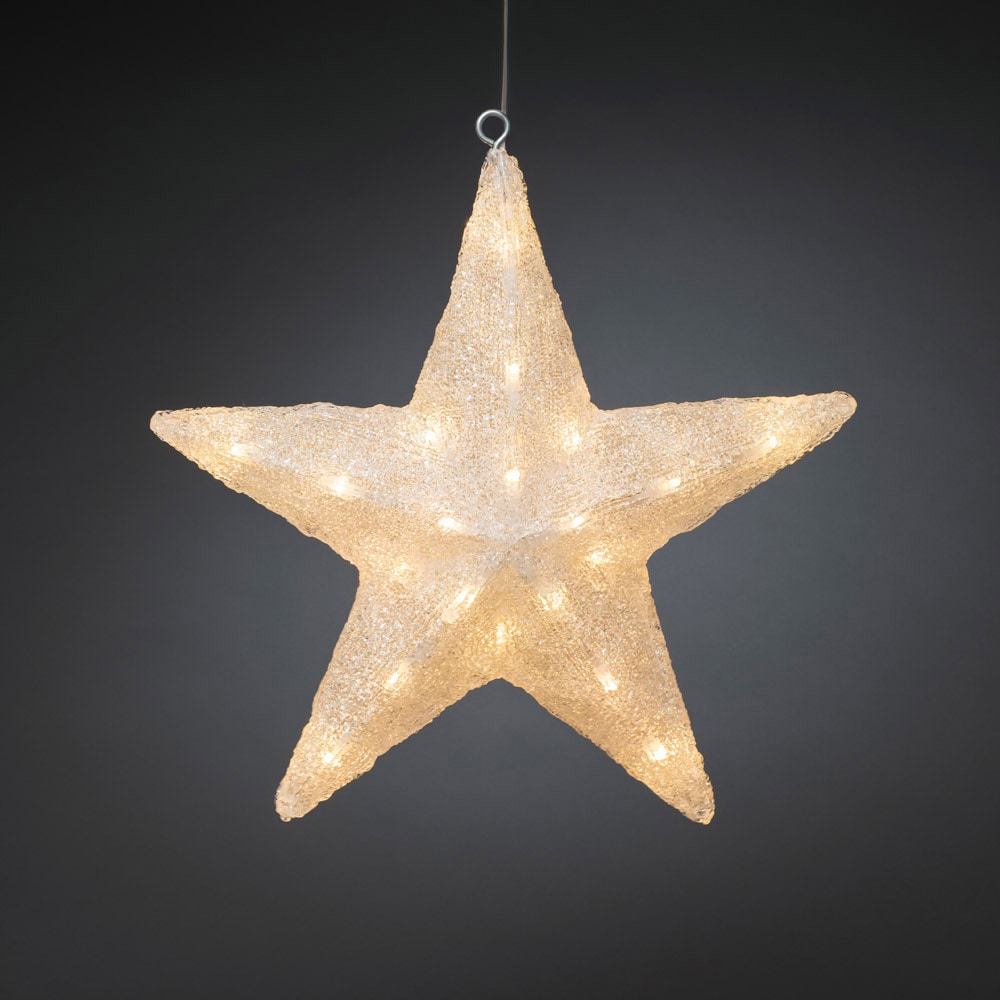 KONSTSMIDE LED Stern »LED weiße Stern«, Raten 40 bestellen warm Acryl auf Dioden