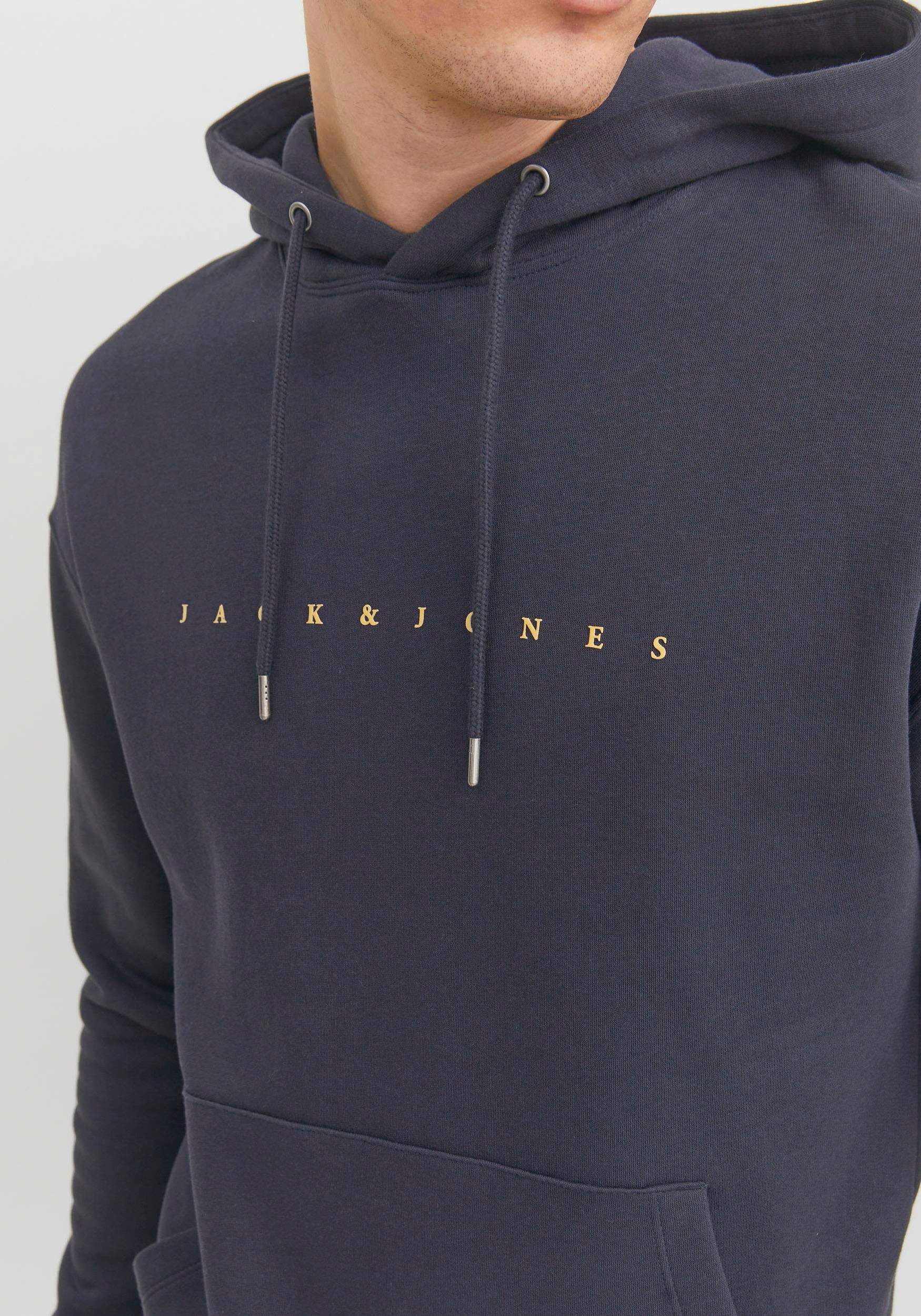 Jack & Jones Kapuzensweatshirt »JJESTAR JJ SWEAT HOOD NOOS«, mit Logo Print im 3D Look