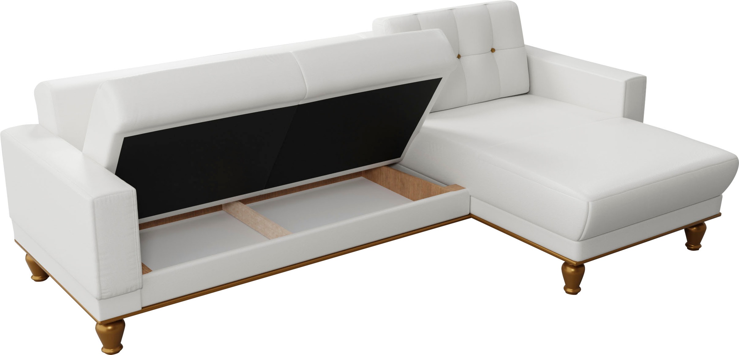 sit&more Ecksofa »Orient 5 L-Form«, mit Strass-Stein, wahlweise mit Bettfunktion und Bettkasten