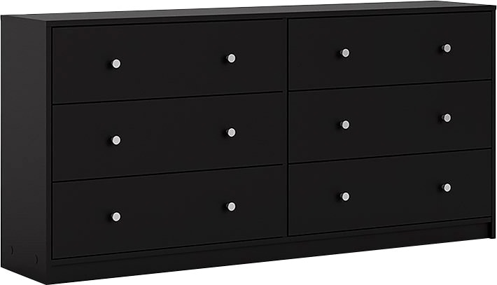 Home affaire Sideboard »May, Aufbewahrung, Schubkastenkommode, Stauraum«, mit 6 Schubladen, Knopfgriffen,Tiefe von 30 cm, Breite 143 cm