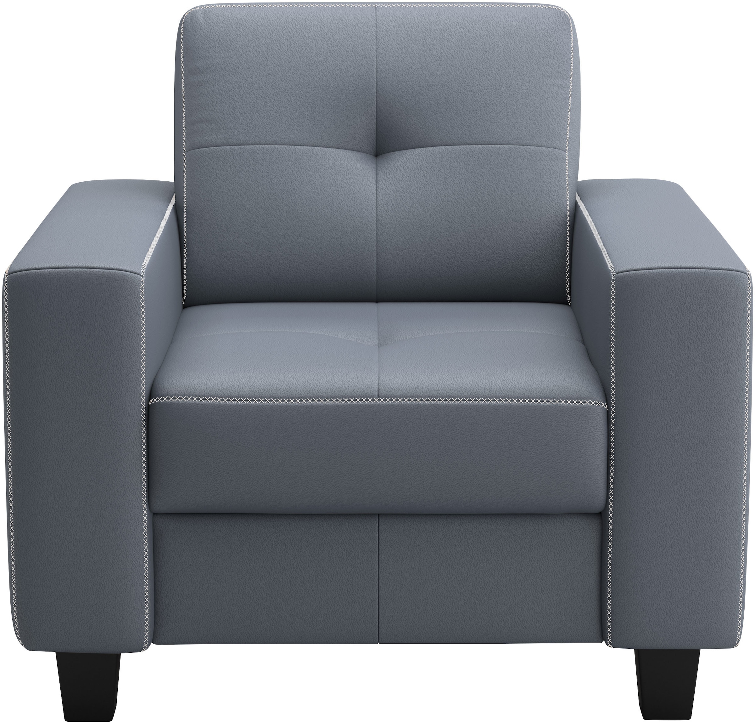 PLACES OF STYLE Sessel »Varese« Kreuznaht in beige günstig online kaufen
