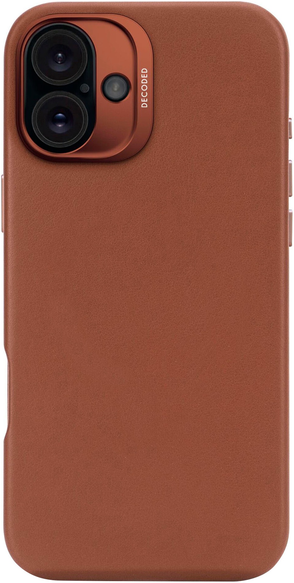 DECODED Smartphone-Hülle »Leather Backcover iPhone 16 Plus«, Smartphones