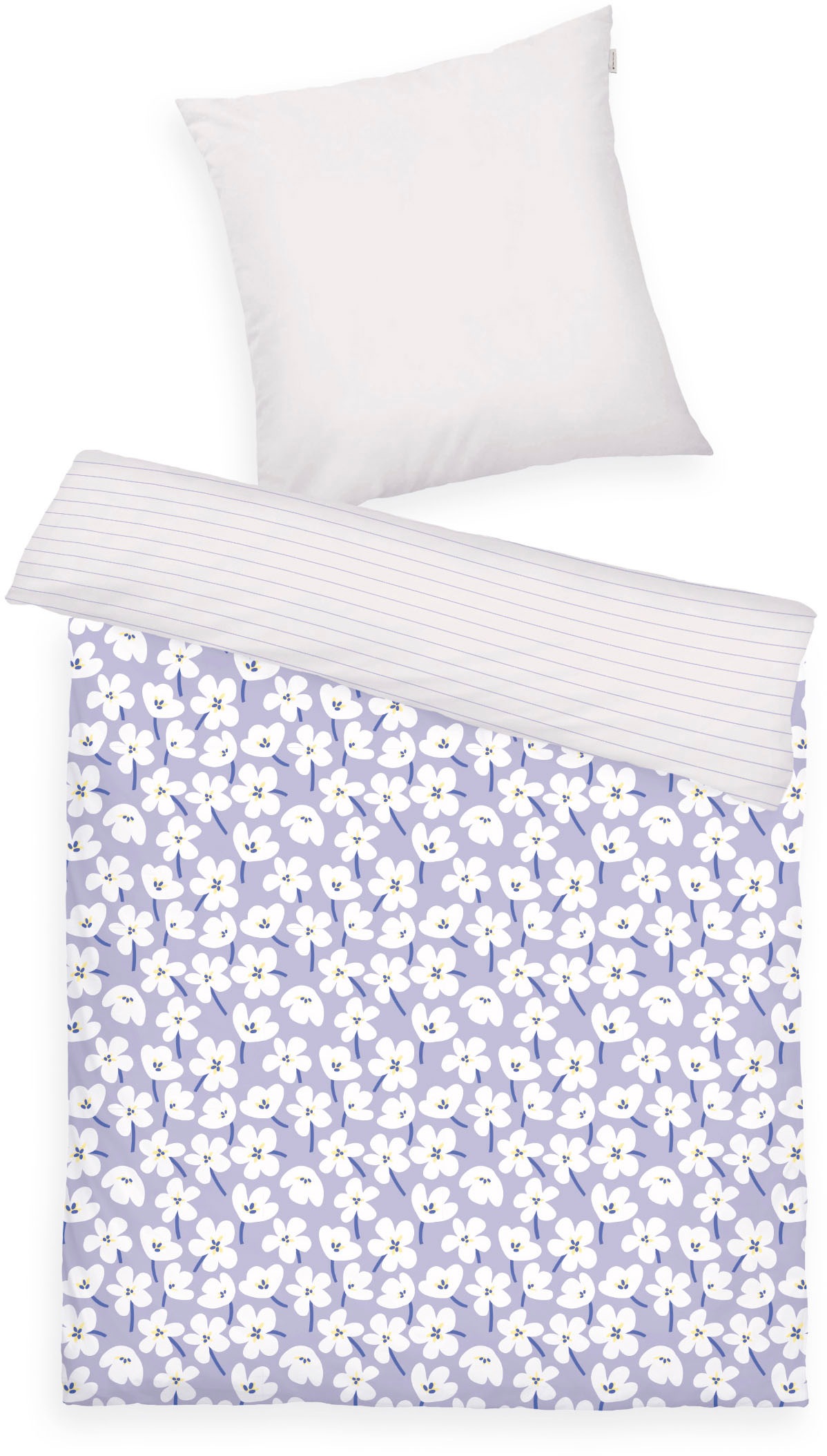 TOM TAILOR HOME Bettwäsche »FRESH FLOWERS 135x200cm, 155x220cm oder 200x220cm«, new bedroom, mit farbigem Markenreißverschluss