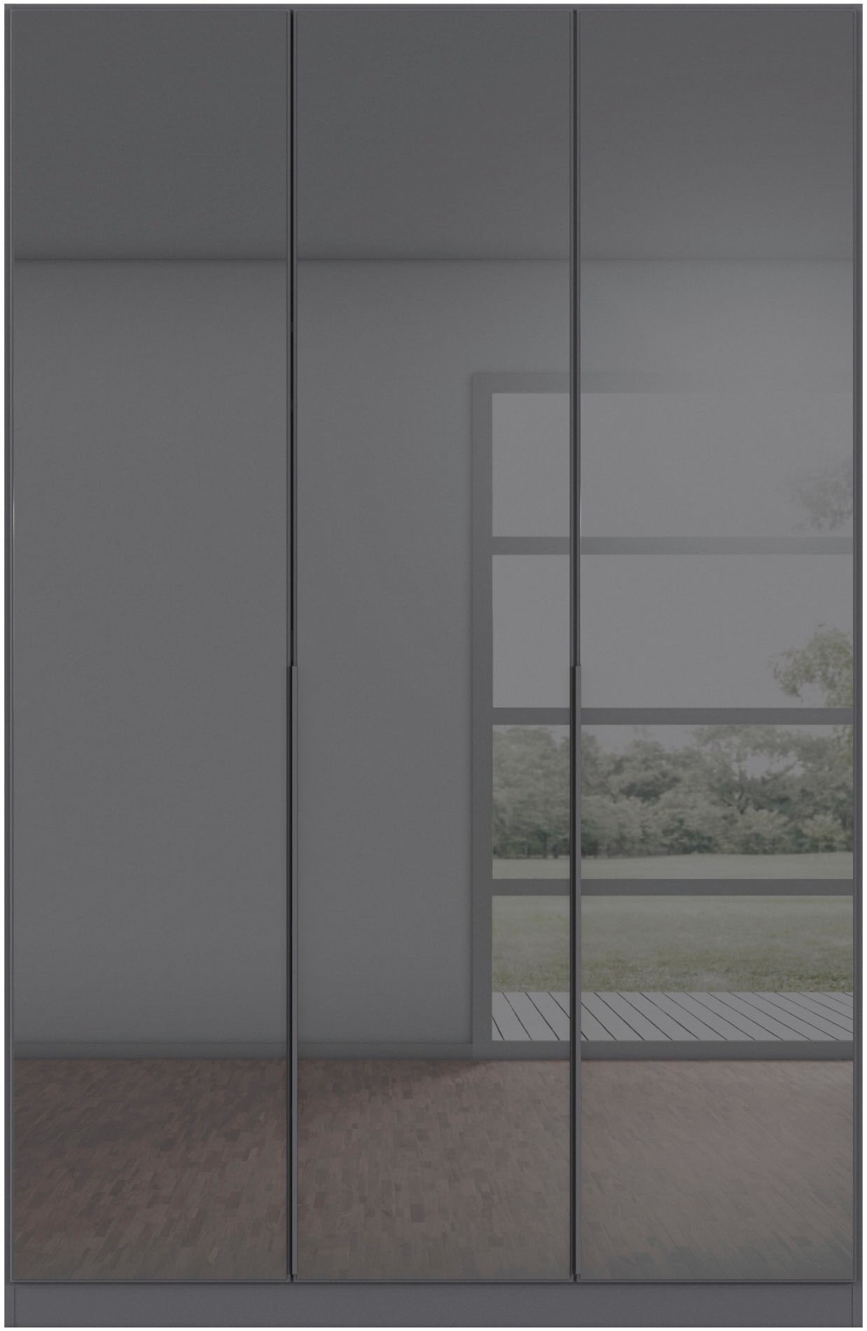 rauch Drehtürenschrank »Kleiderschrank Kleiderschränke Schrank Garderobe AGORDO mit Glasfront«, (in zwei Griff-Farben), durchdachte Innenausstattung, in 6 Breiten und 2 Höhen MADE IN GERMANY