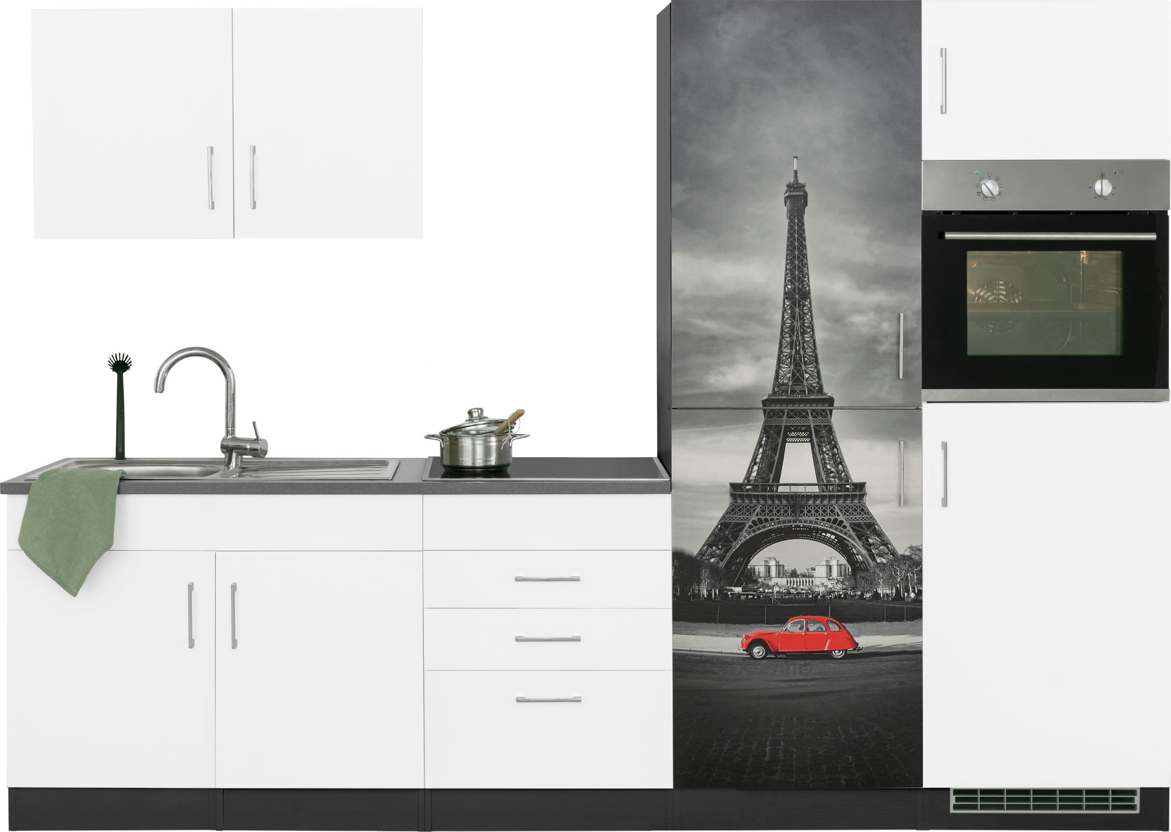 KOCHSTATION Küchenzeile »KS-Paris – Küchen mit einzigartigen Fotomotiven au günstig online kaufen