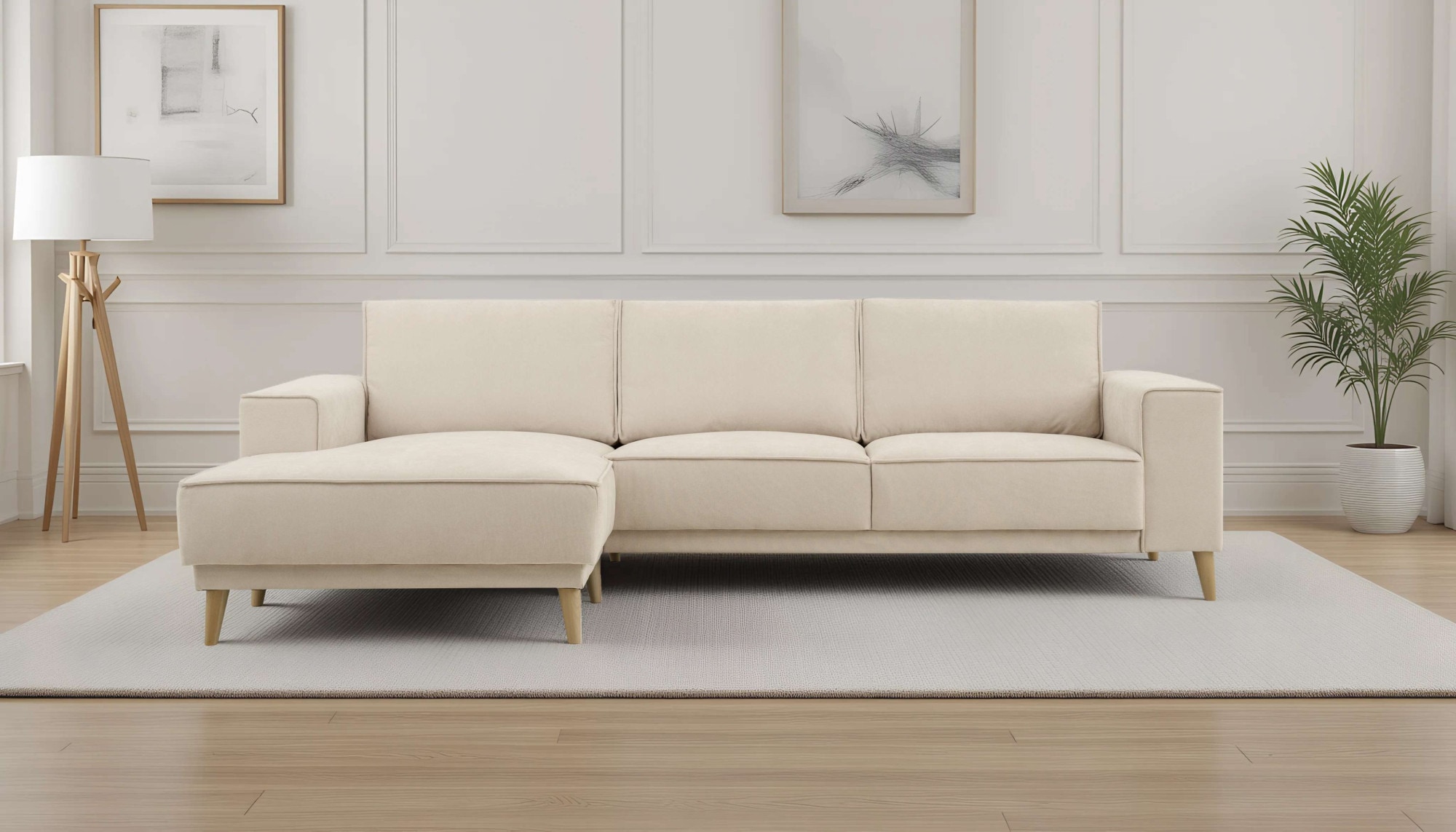 OTTO home Ecksofa »Oland Skandi, weicher Chenille-Stoff« L-Form, 280 cm, We günstig online kaufen