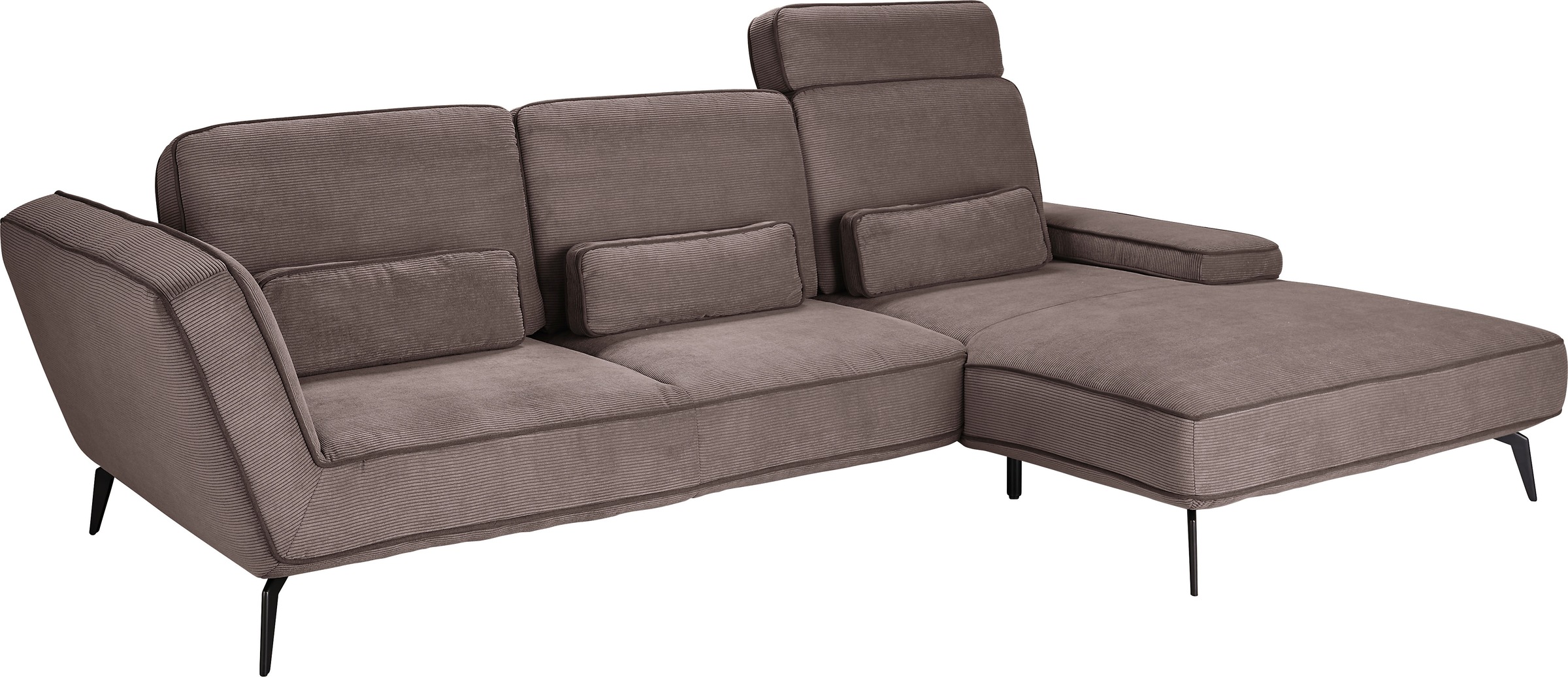 set one by Musterring Ecksofa »SO 4500, Füße schwarz matt, inkl Schwenkrück günstig online kaufen