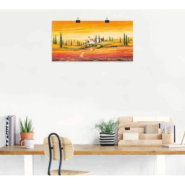 Artland Wandbild »Traumhafte toskanische Landschaft«, Europa, (1 St.), als  Alubild, Leinwandbild, Wandaufkleber oder Poster in versch. Größen online  kaufen