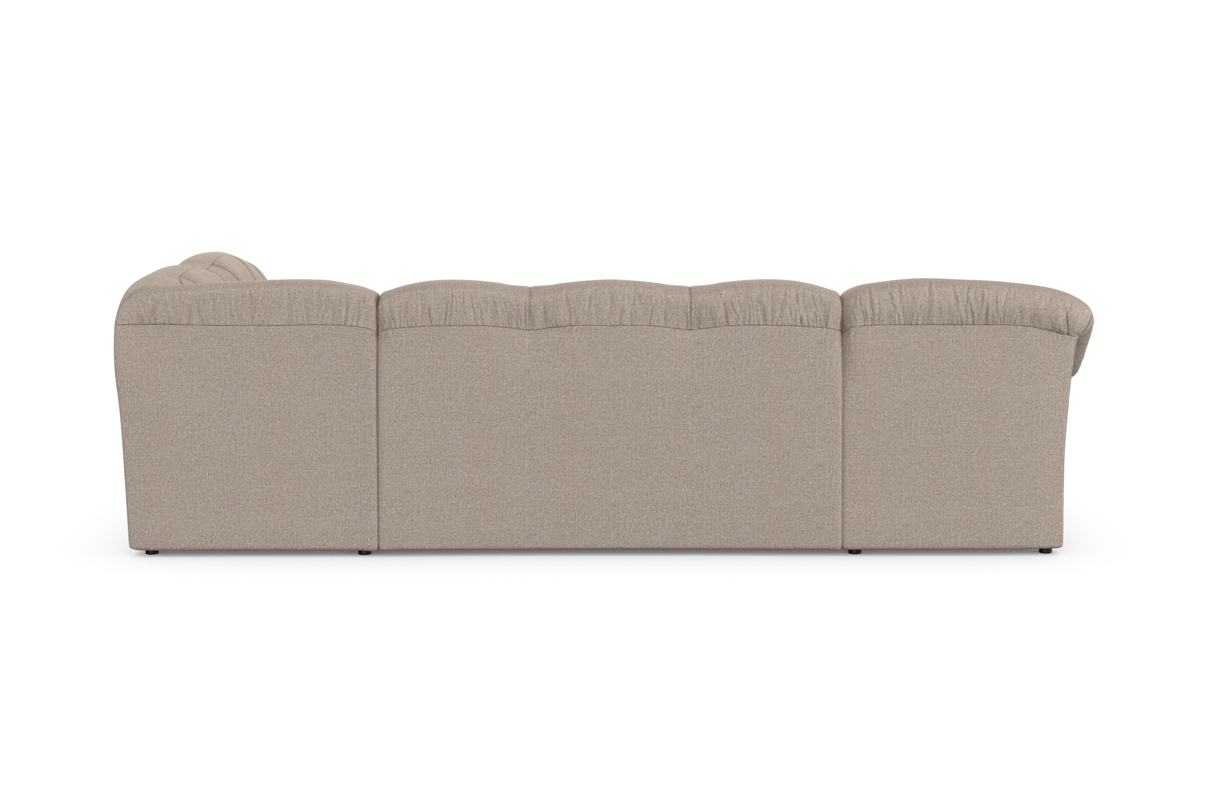 DOMO collection Wohnlandschaft »Pegnitz, zeitlos und modern, mit attraktiver Rückensteppung, U-Form«, wahlweise mit Bettfunktion