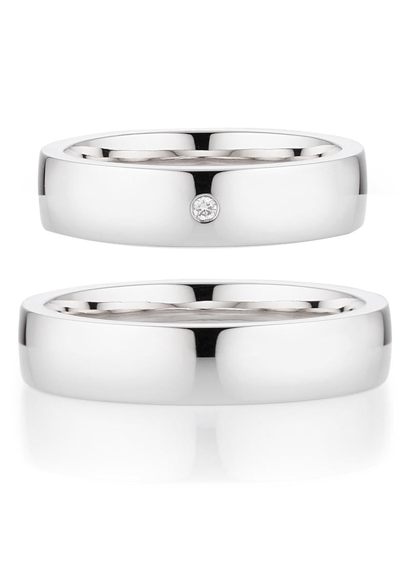 Bruno Banani Trauring »Schmuck Geschenk Ehering Hochzeit Damenring Herrenring«, wahlweise mit oder ohne Brillant, Made in Germany