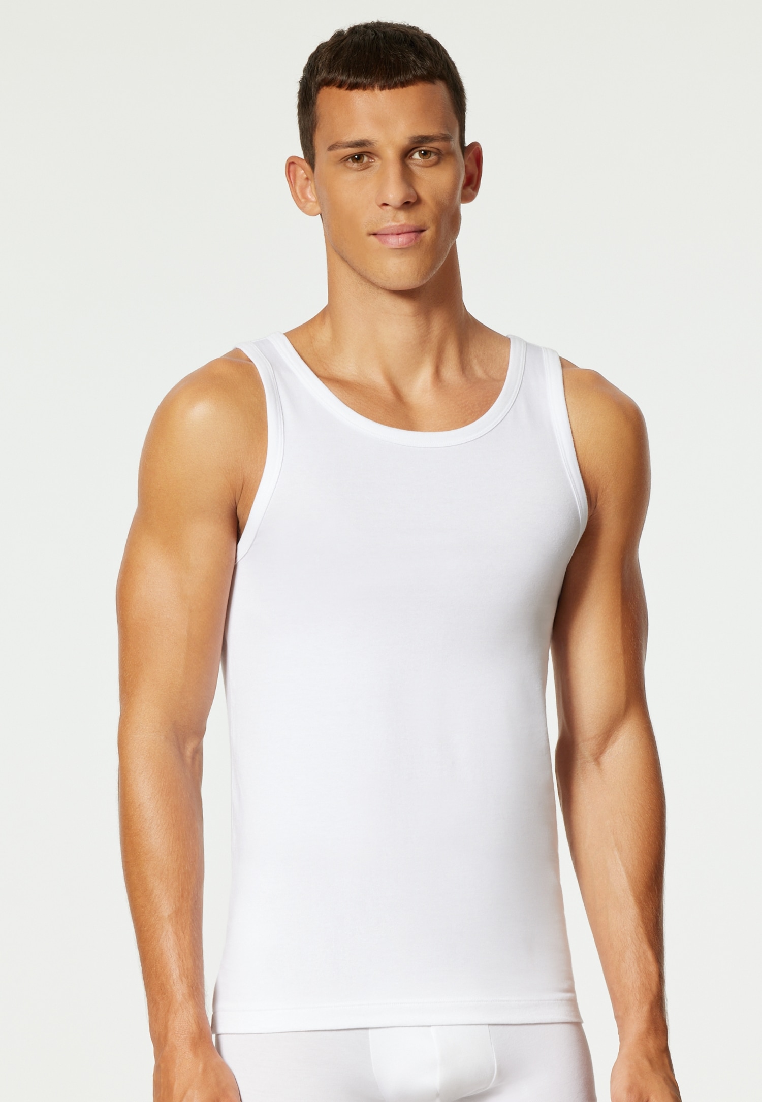 uncover by SCHIESSER Unterhemd »UNCOVER Cotton«, (2er Pack), Rundhals, elastisch, Cotton-Mix, Multipack