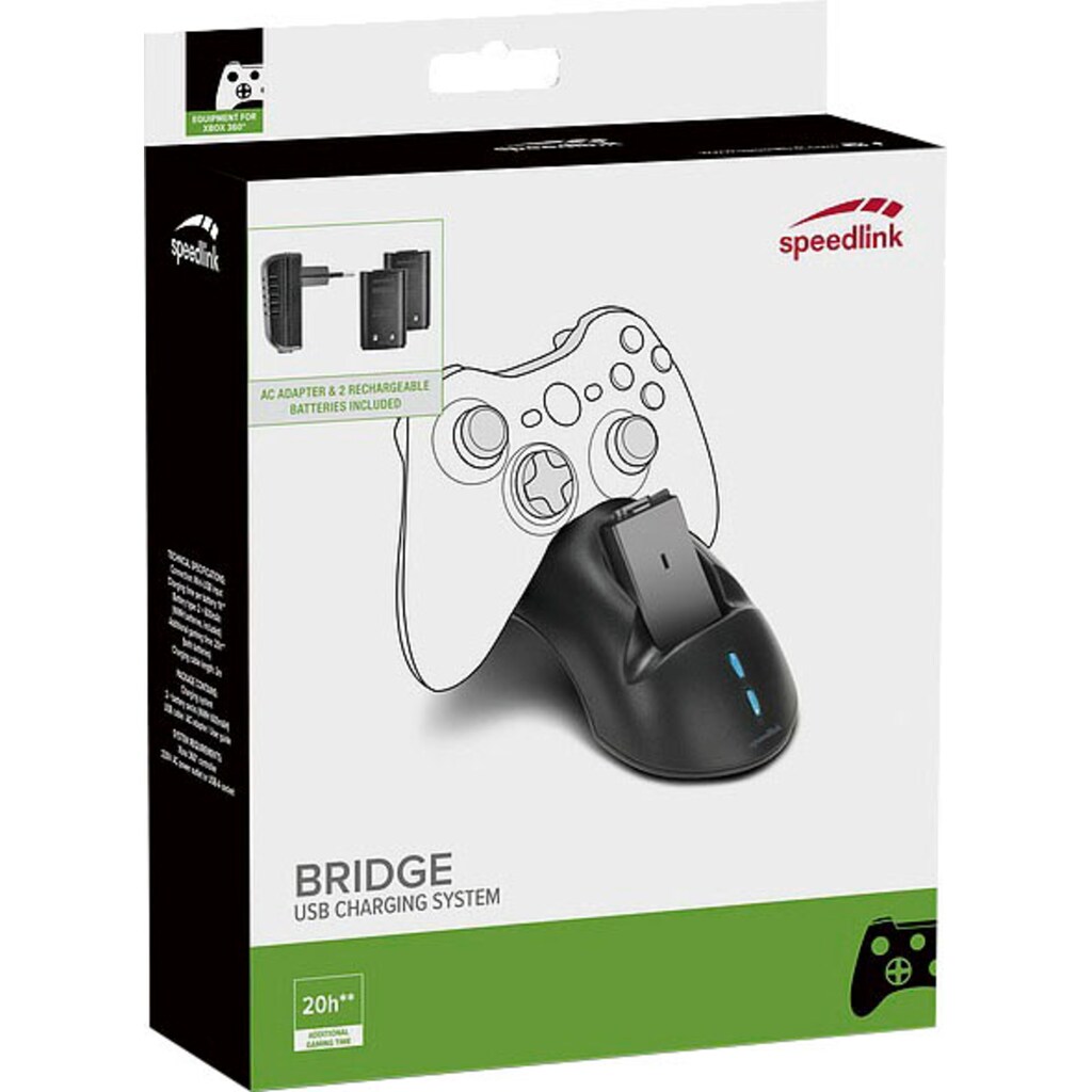 Speedlink Konsolen-Dockingstation »Speedlink BRIDGE USB Ladesystem Xbox 360 Gamepad Controller«