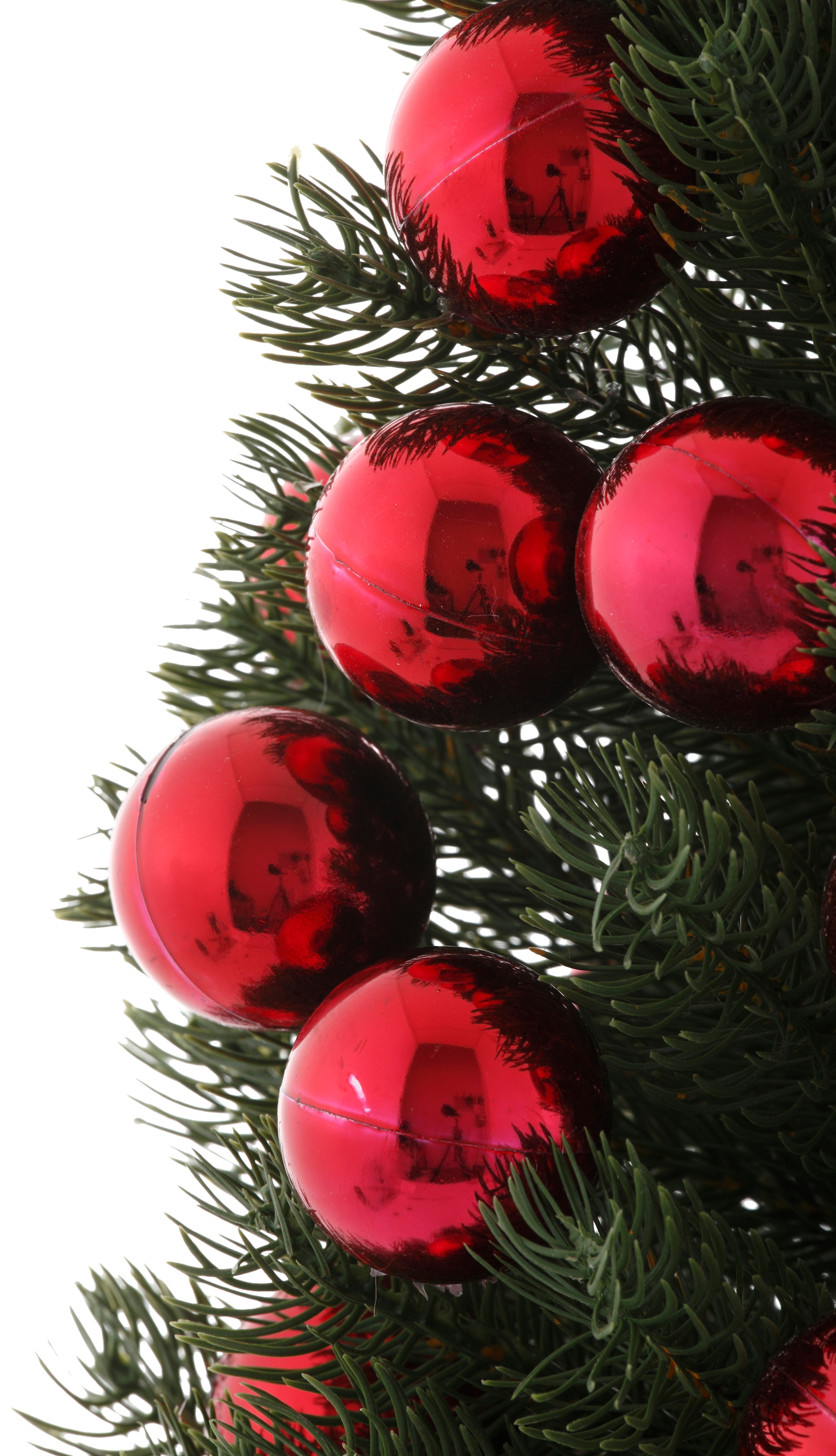 Myflair Möbel & Accessoires Künstlicher Weihnachtsbaum »Weihnachtsdeko, künstlicher  Christbaum, Tannenbaum«, im Topf, mit roten Kugeln online bestellen