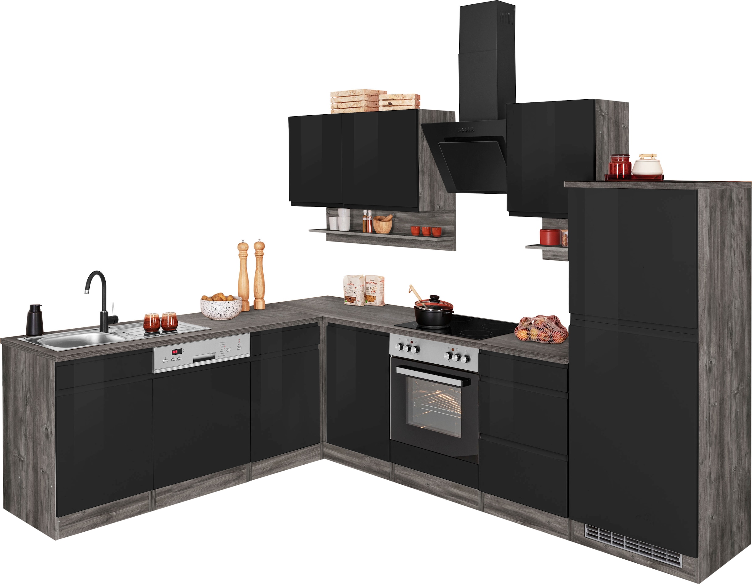 KOCHSTATION Winkelküche "KS-Virginia", Stellbreite 220/280 cm, wahlweise mi günstig online kaufen