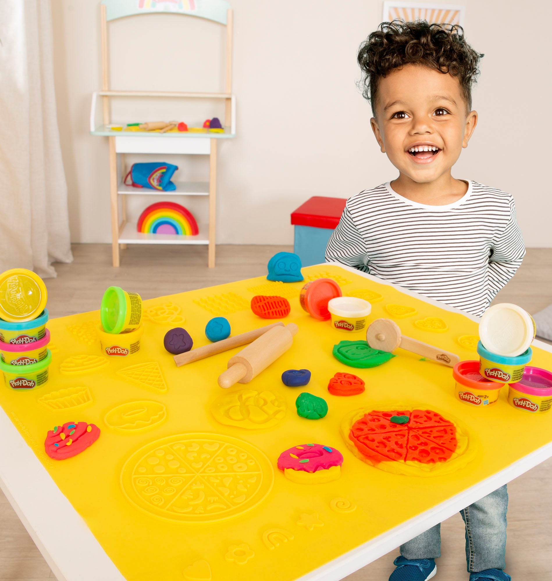 roba® Kindersitzgruppe »Play-Doh«, (Set), inkl. 3D Kreativmatte, Knete und Zubehör