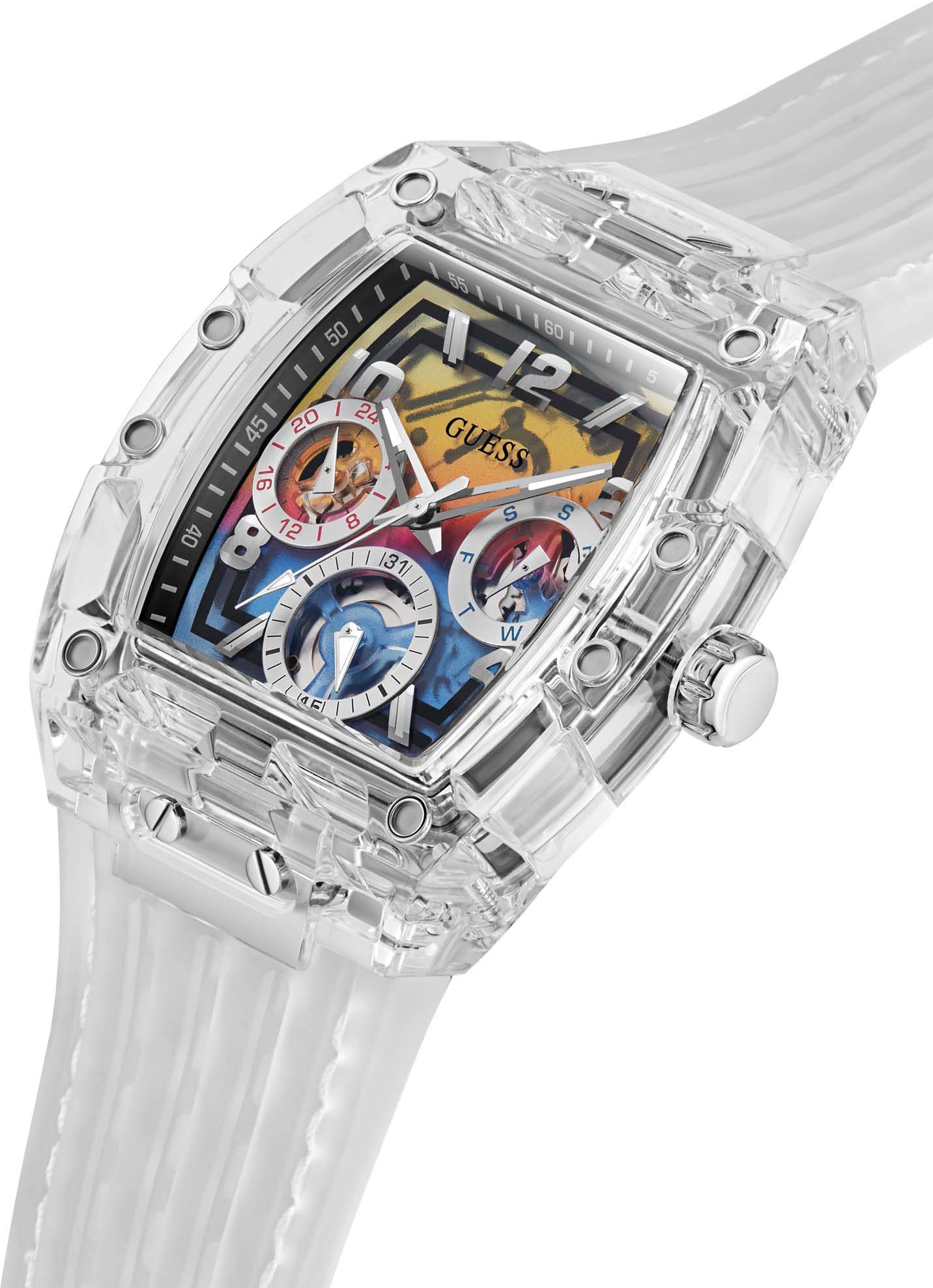 Guess Multifunktionsuhr »PHOENIX«, Armbanduhr, Quarzuhr, Herrenuhr