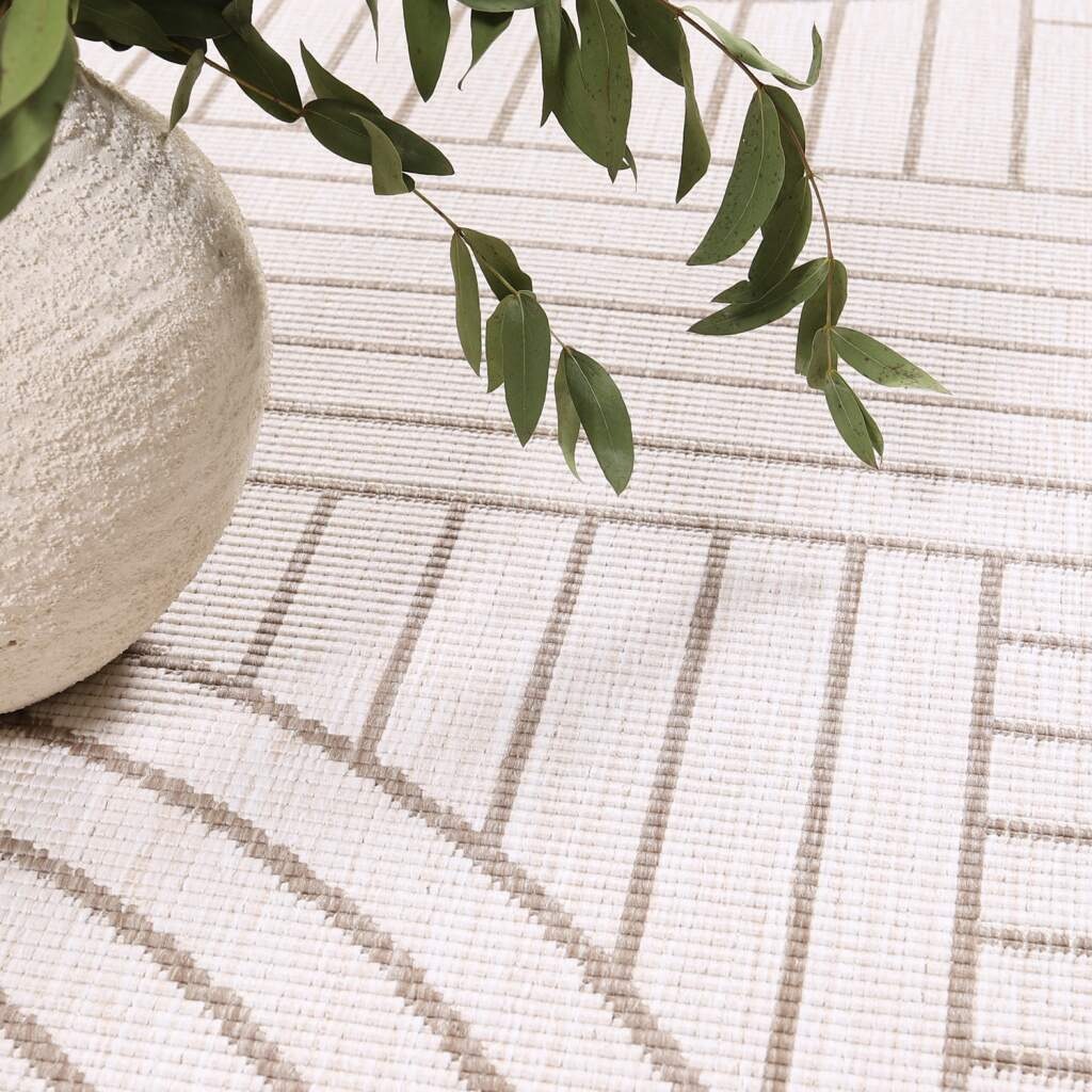 Carpet City Outdoorteppich »DUO RUG 5842«, rechteckig, 5 mm Höhe, Wendeteppich Wetterfest In- & Outdoor, Balkon, Terrasse, Wohnzimmer