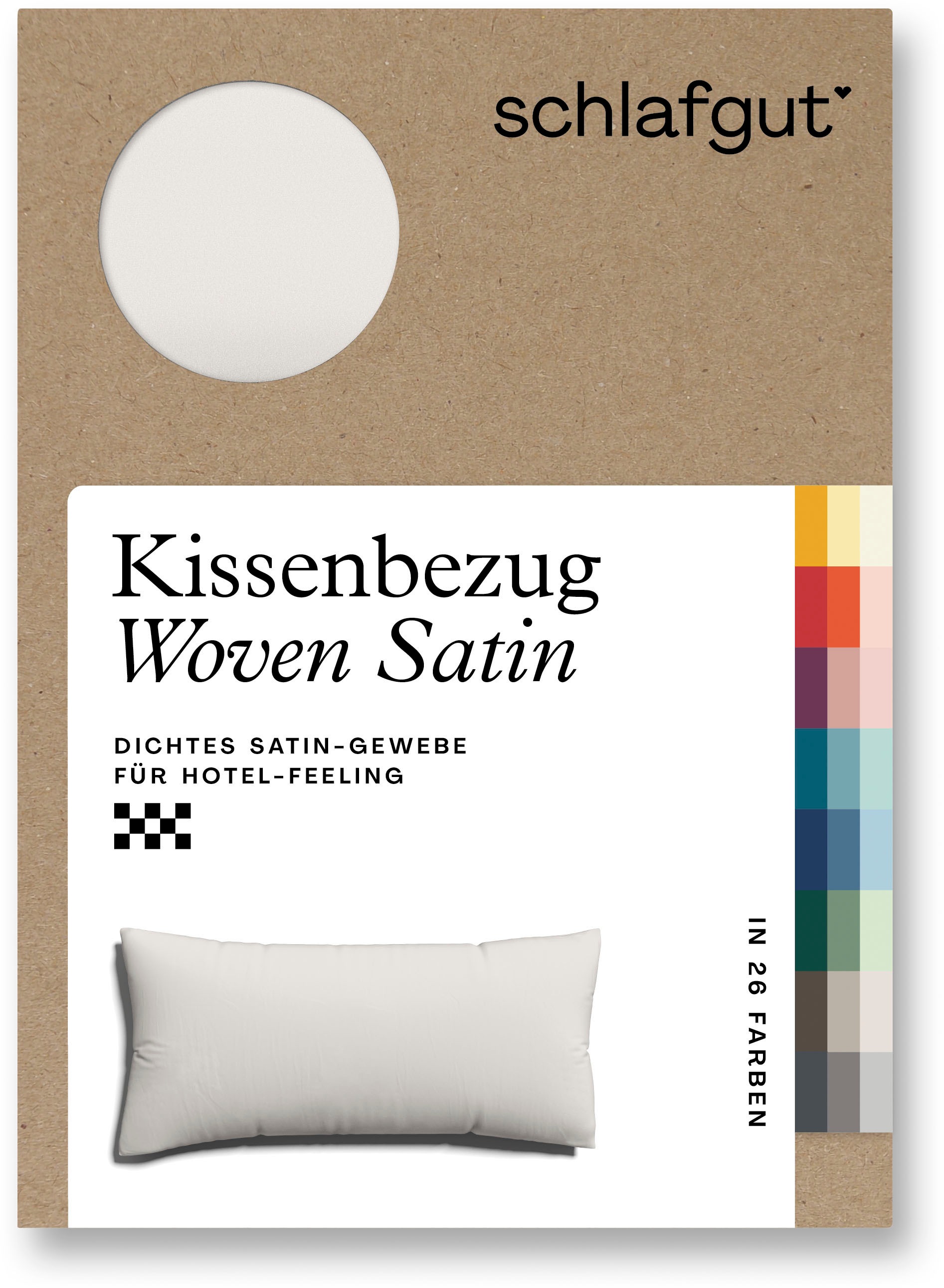 Schlafgut Kissenbezug »Woven Satin aus Mako-Baumwolle, langlebig, pflegelei günstig online kaufen