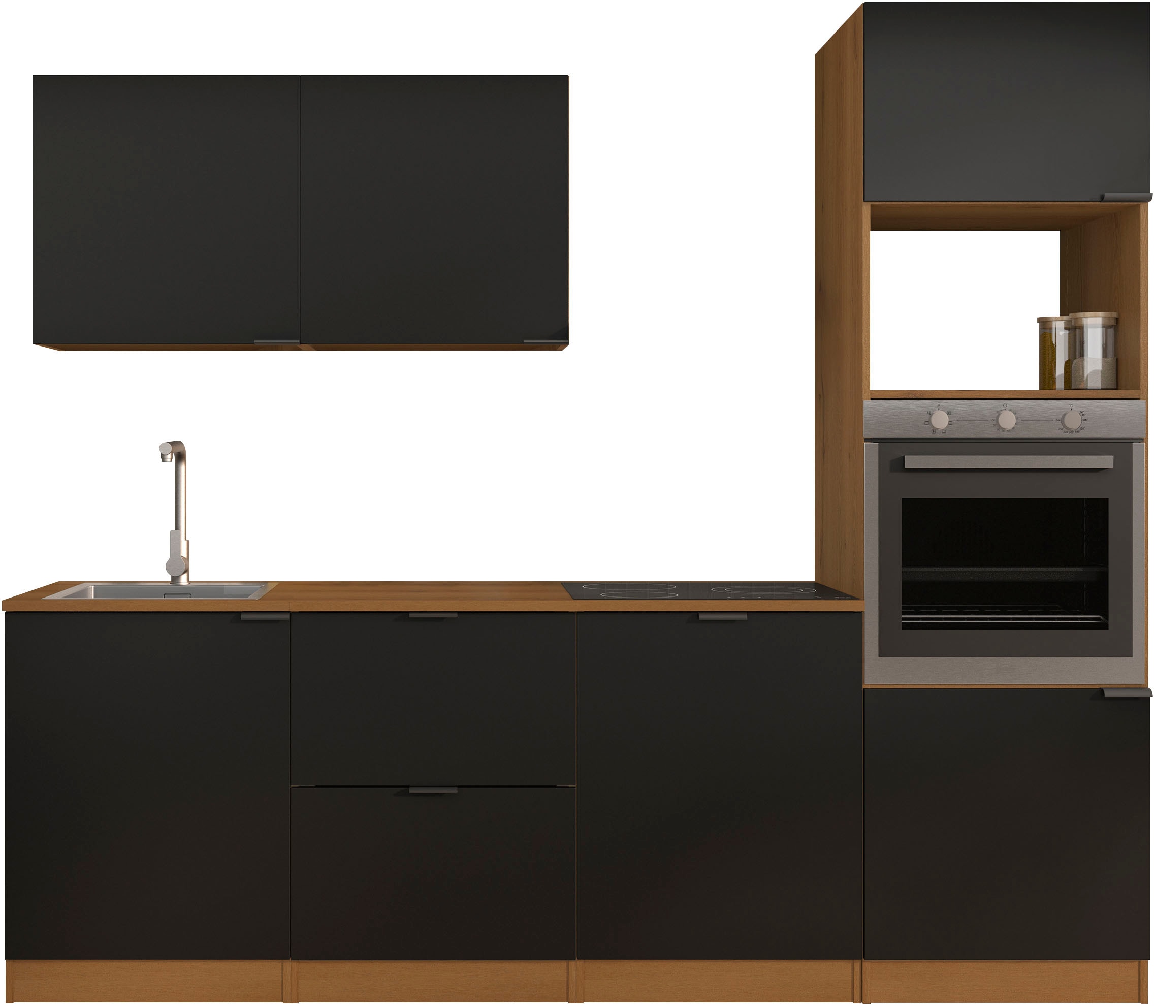 Gami Küchenzeile »240 cm EDEN ohne E-Geräte« melaminbeschichtet, pflegeleic günstig online kaufen