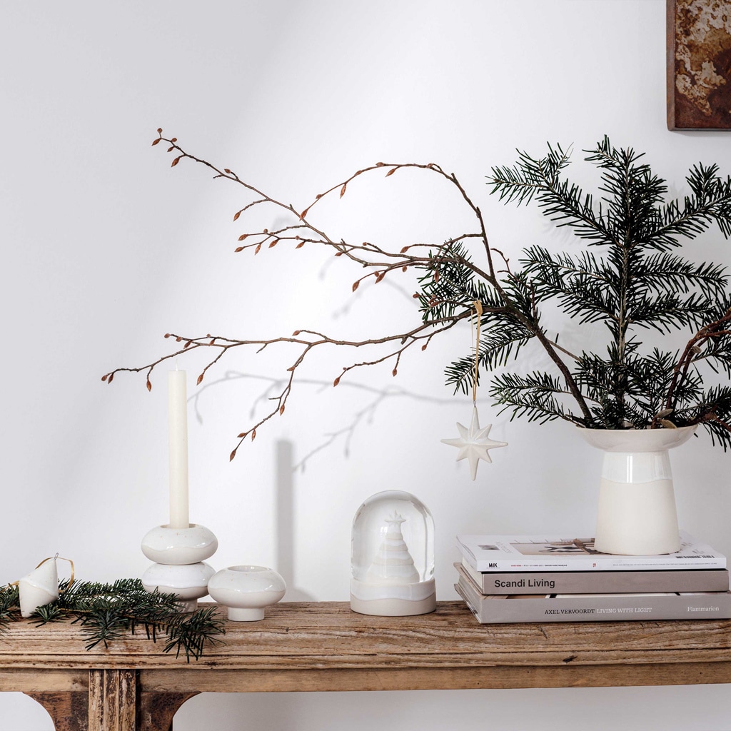 like. by Villeroy & Boch Weihnachtsfigur »Ornament Doppelkegel Winter Glow beige«
