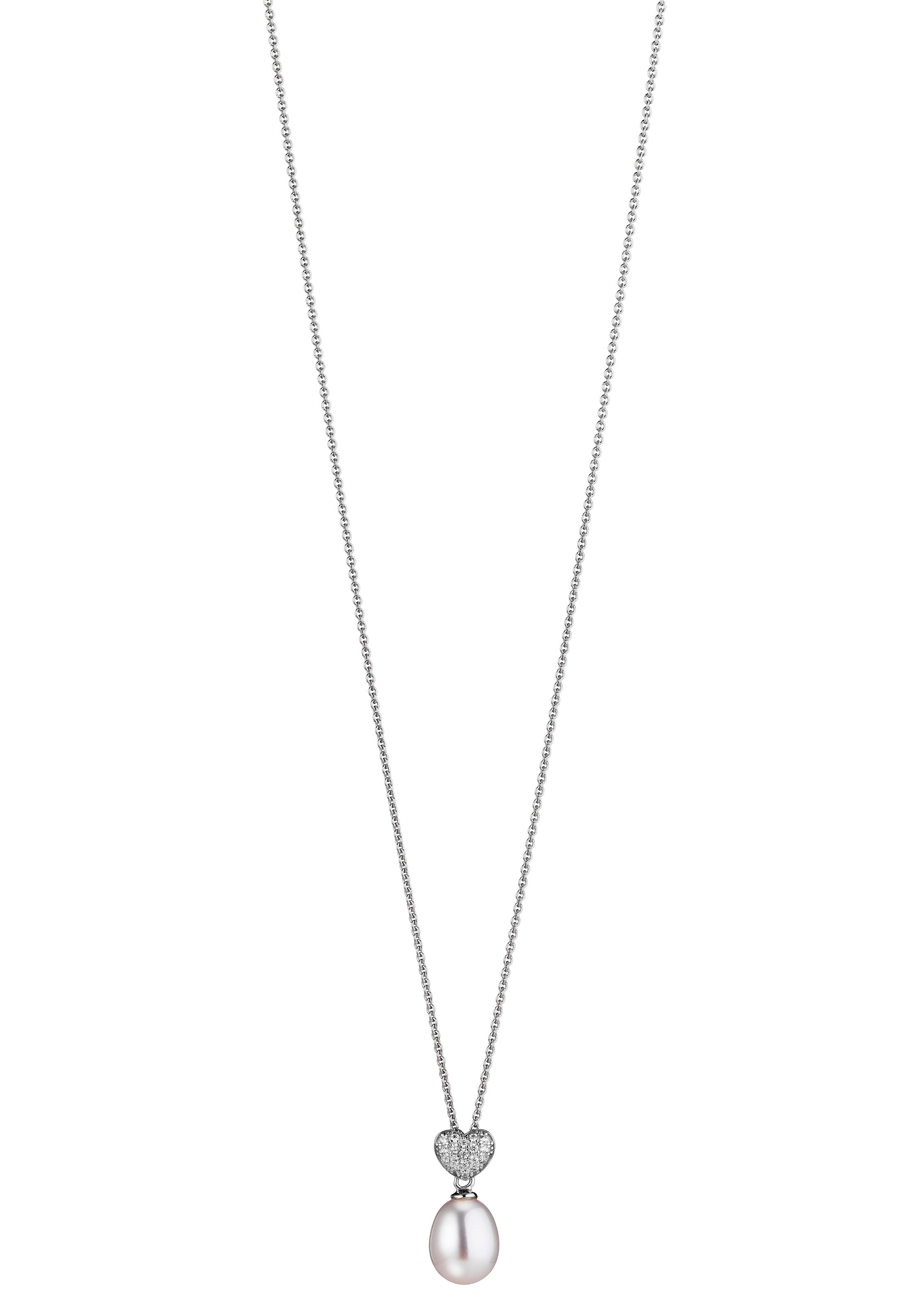 Adriana Schmuckset »Taomina - Herzen, T204«, (Set, 4 tlg.), Made in Germany - mit Zirkonia (synth.) - mit Süßwasserzuchtperle