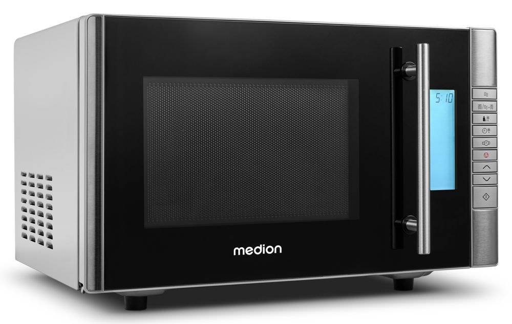 Medion® Mikrowelle »MD 14482 mit Grillfunktion, Timerfunktion, 20 L Kapazität«, Mikrowelle-Grill, 800 W, 5 Leistungsstufen, 8 Automatikprogramme, Auftaufunktion
