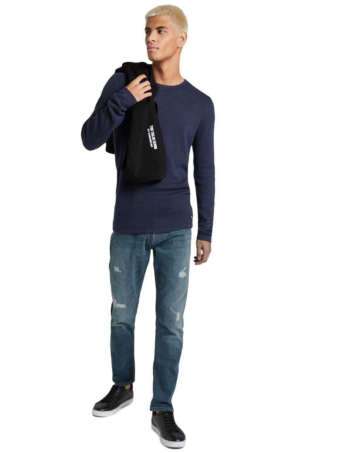TOM TAILOR Denim Strickpullover mit dezenter Struktur