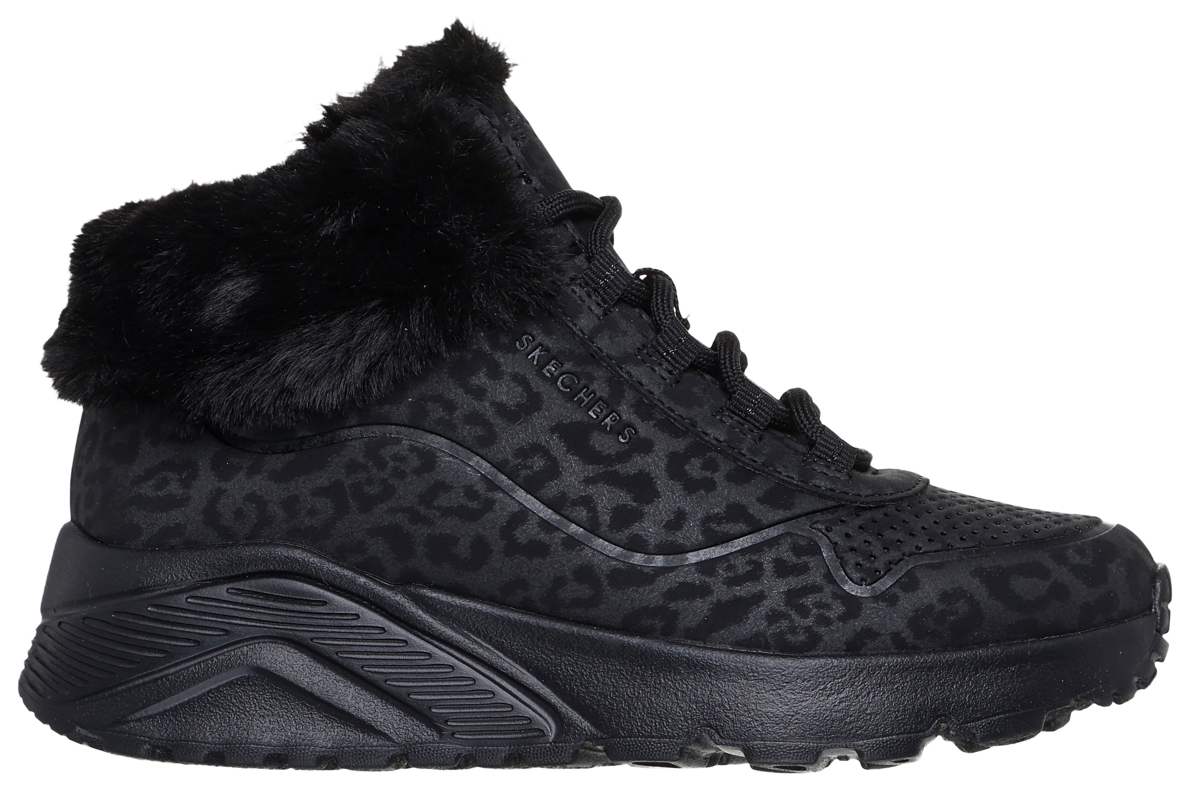 Skechers Winterboots »UNO LITE«, Schnürboots mit Reißverschluss, Größenschablone zum Download