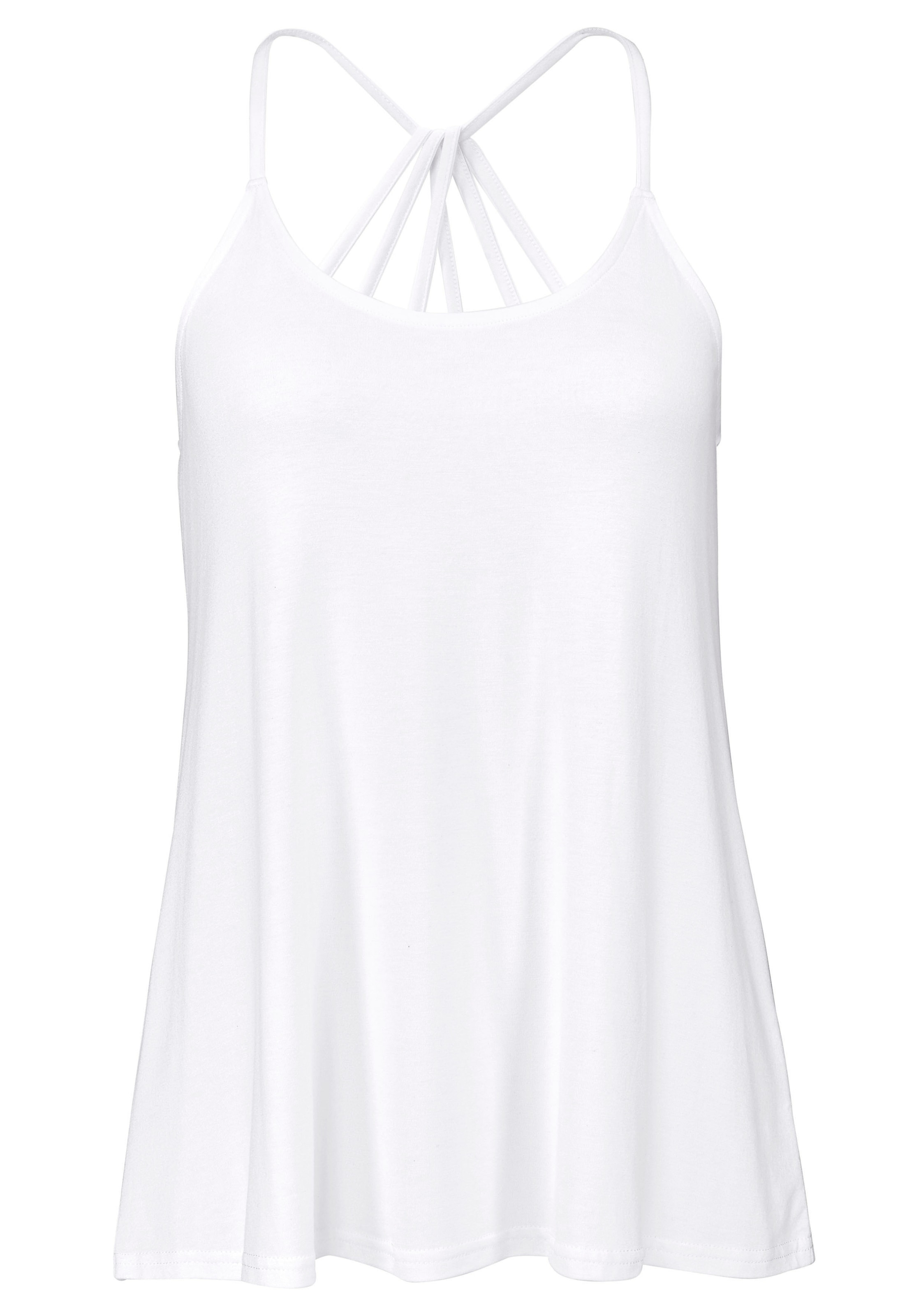 Buffalo Strandtop mit raffinierter Rückenlösung, Damentop, Spaghettiträger, modisch