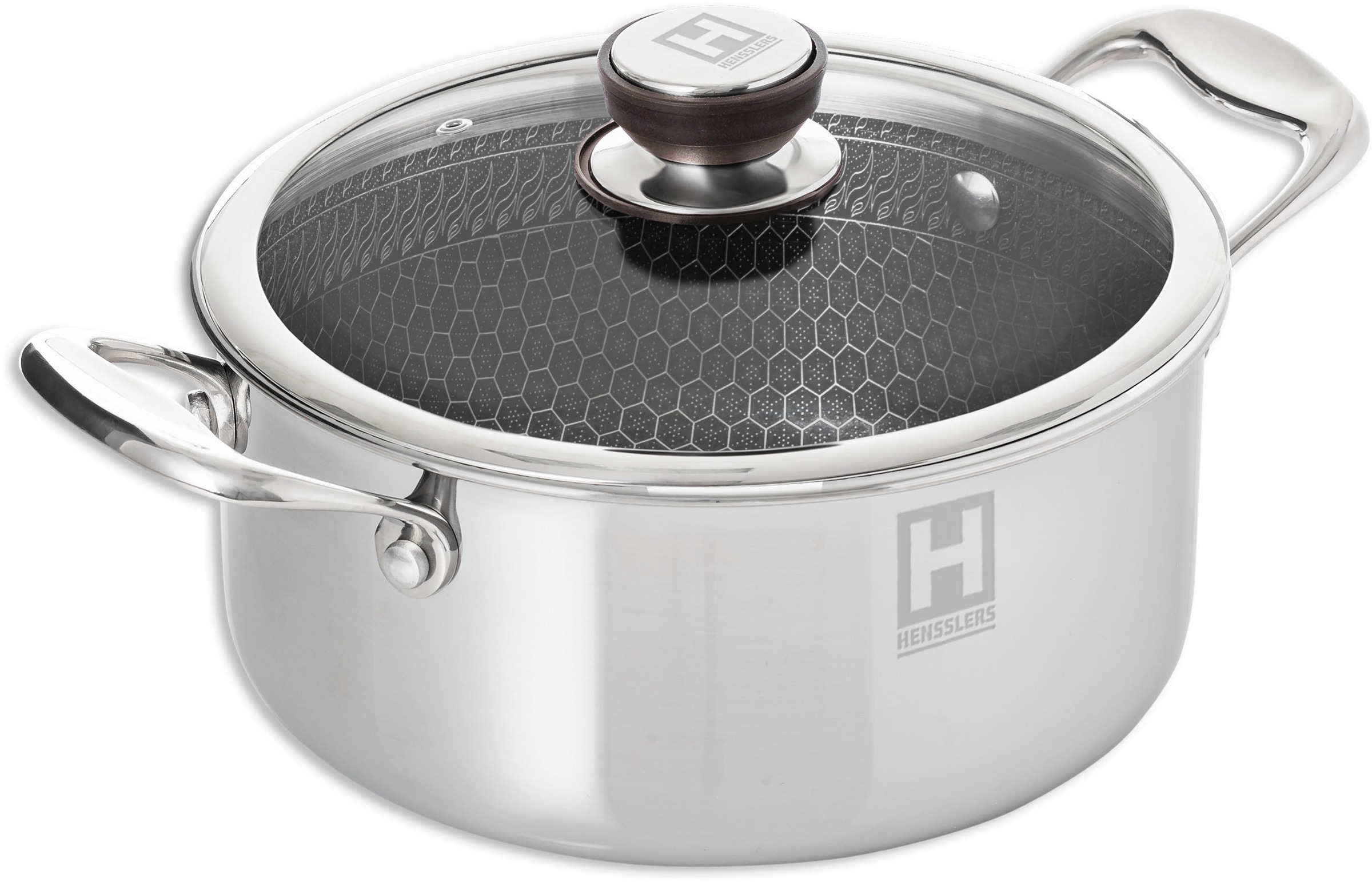 HENSSLERS Pfannen-Set Edelstahl Set, je 1 Pfanne Ø 20/24/28 cm, je 1 Kochto günstig online kaufen