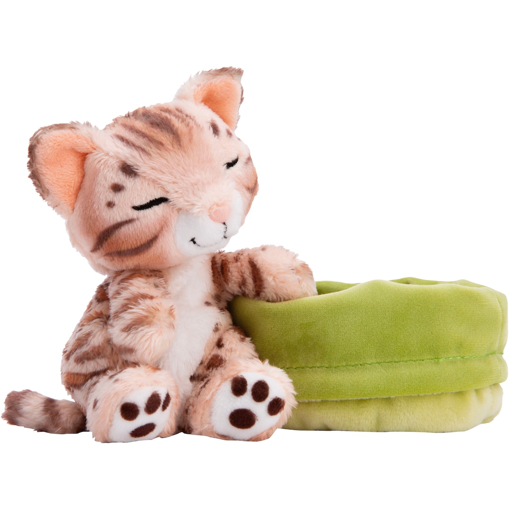 Nici Kuscheltier »Sleeping Pets, Katze Bengal, 12 cm«