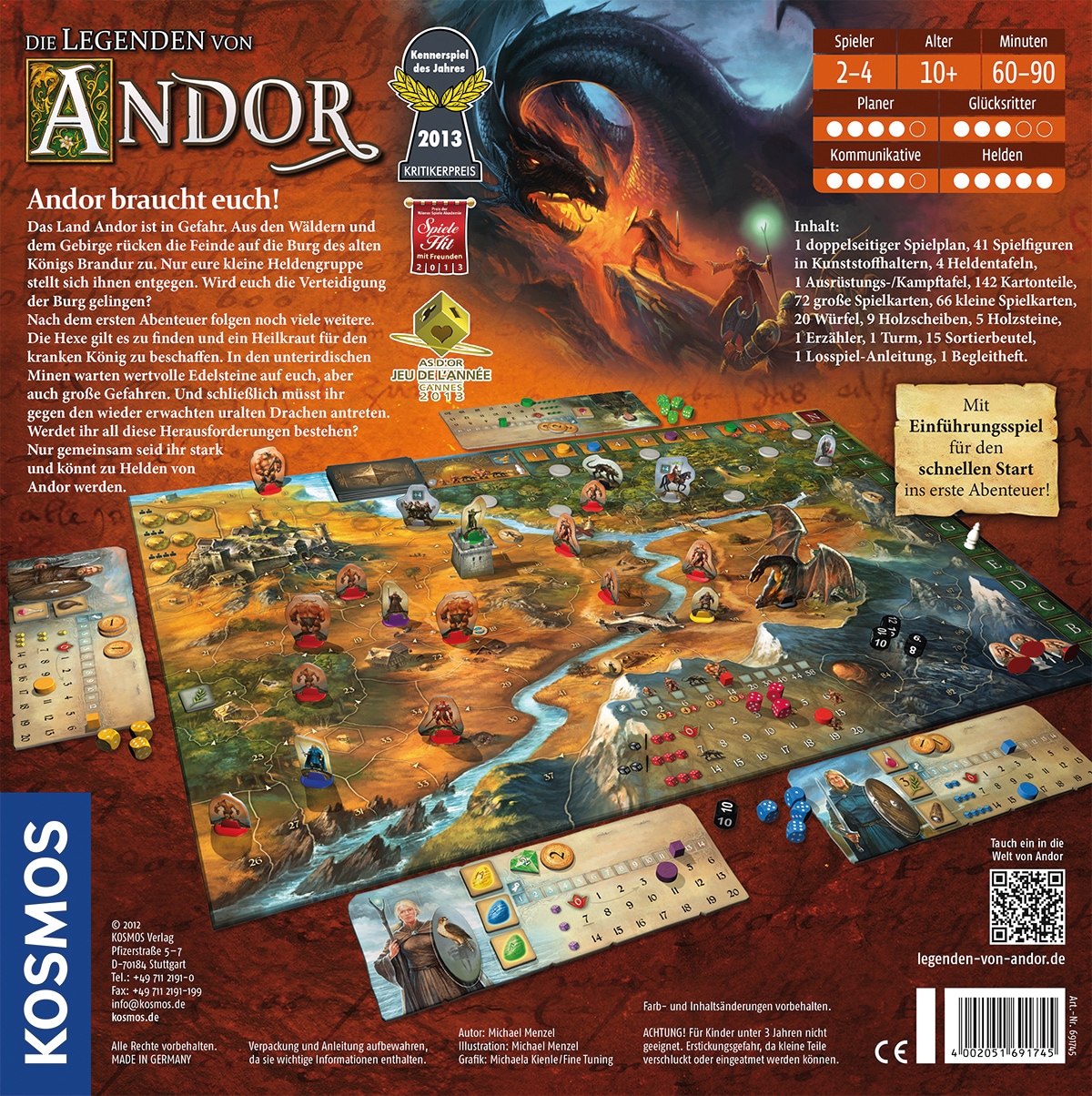 Kosmos Spiel »Die Legenden von Andor«, Made in Germany