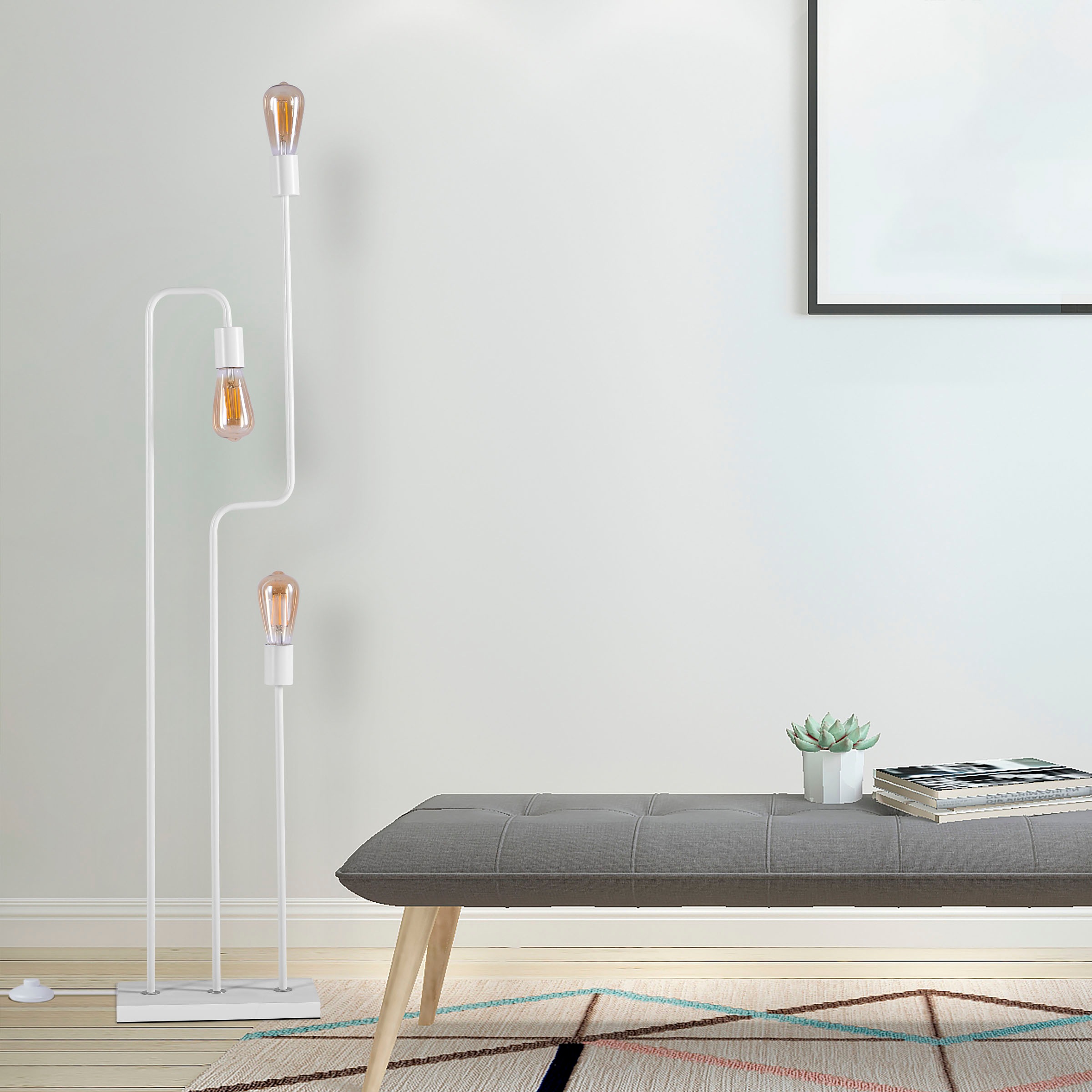 Paco Home Stehlampe »GERALT«, Leuchtmittel E27   ohne Leuchtmittel, LED Ste günstig online kaufen