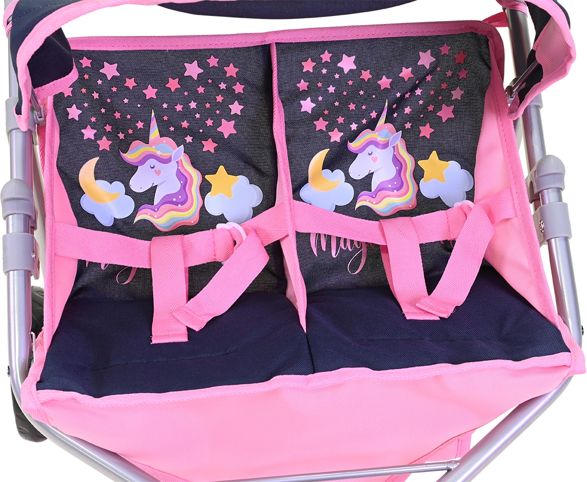 Knorrtoys® Puppen-Zwillingsbuggy »Duo - Magic Unicorn«