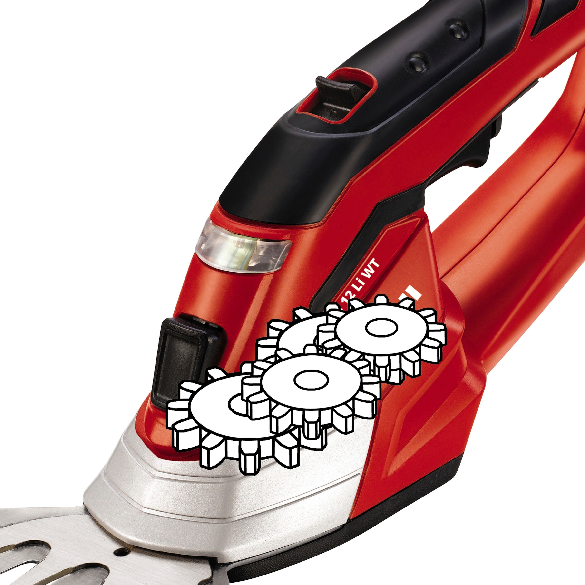 Einhell Akku-Gras- und Strauchscherenset »GE-CG 12 Li«, (Set), mit Teleskopstiel, eingebauter Akku