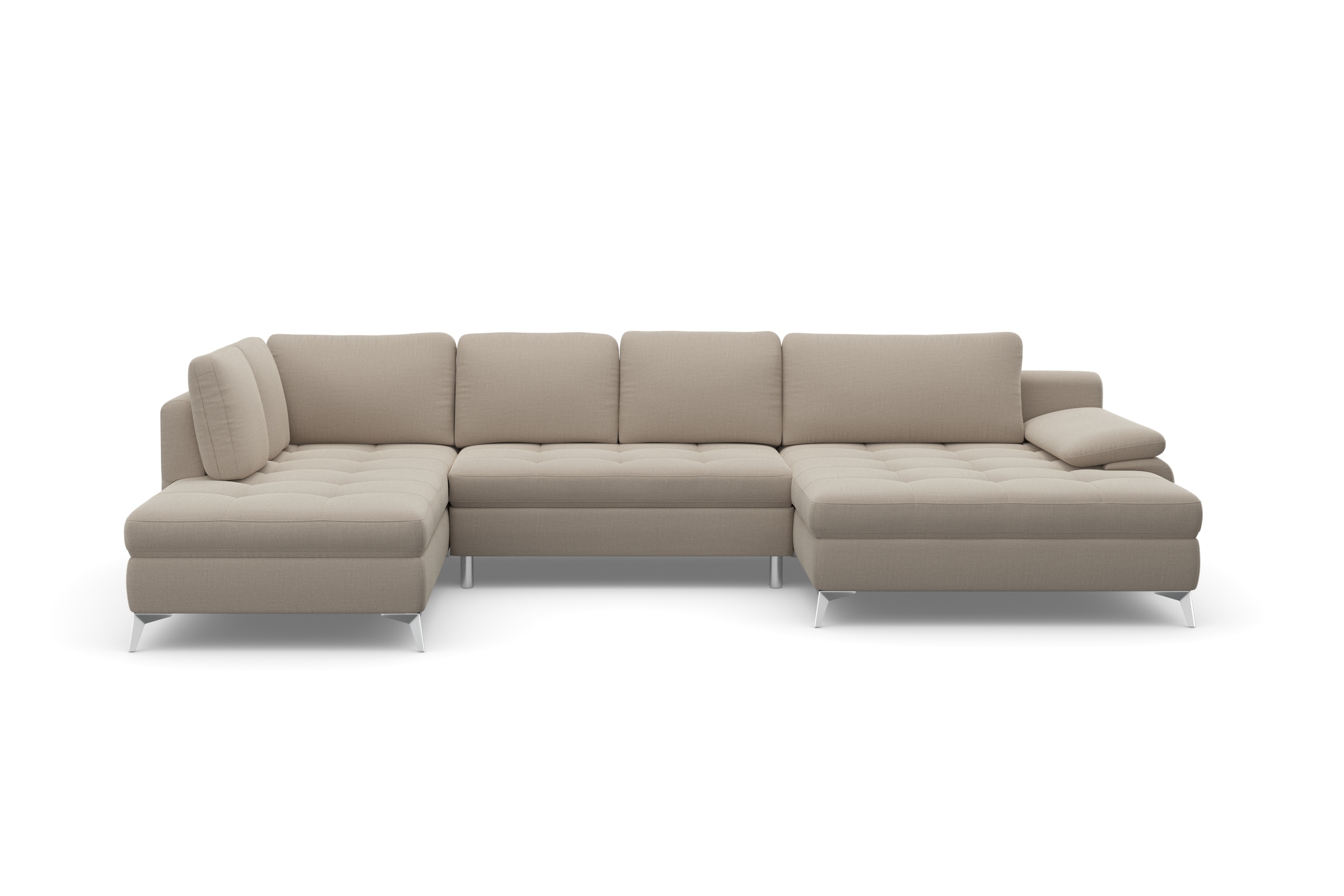 sit&more Wohnlandschaft »Latigo U-Form«, mit Mega-Recamiere, wahlweise mit Bettfunktion und Bettkasten