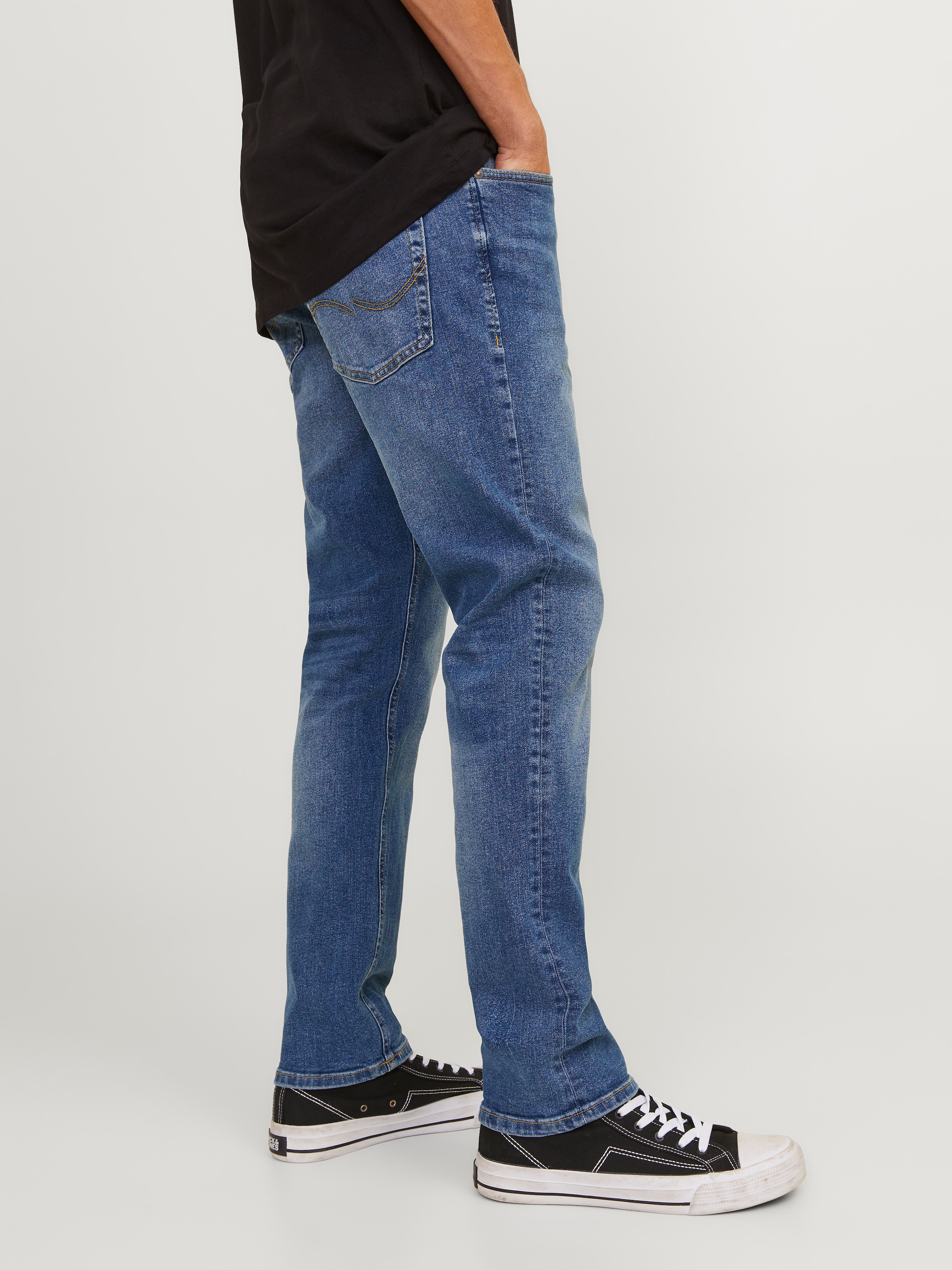 Jack & Jones Slim-fit-Jeans »JJIGLENN Jeans mit schmaler Beinform und Stretch für Komfort« Baumwollmischung, slim fit