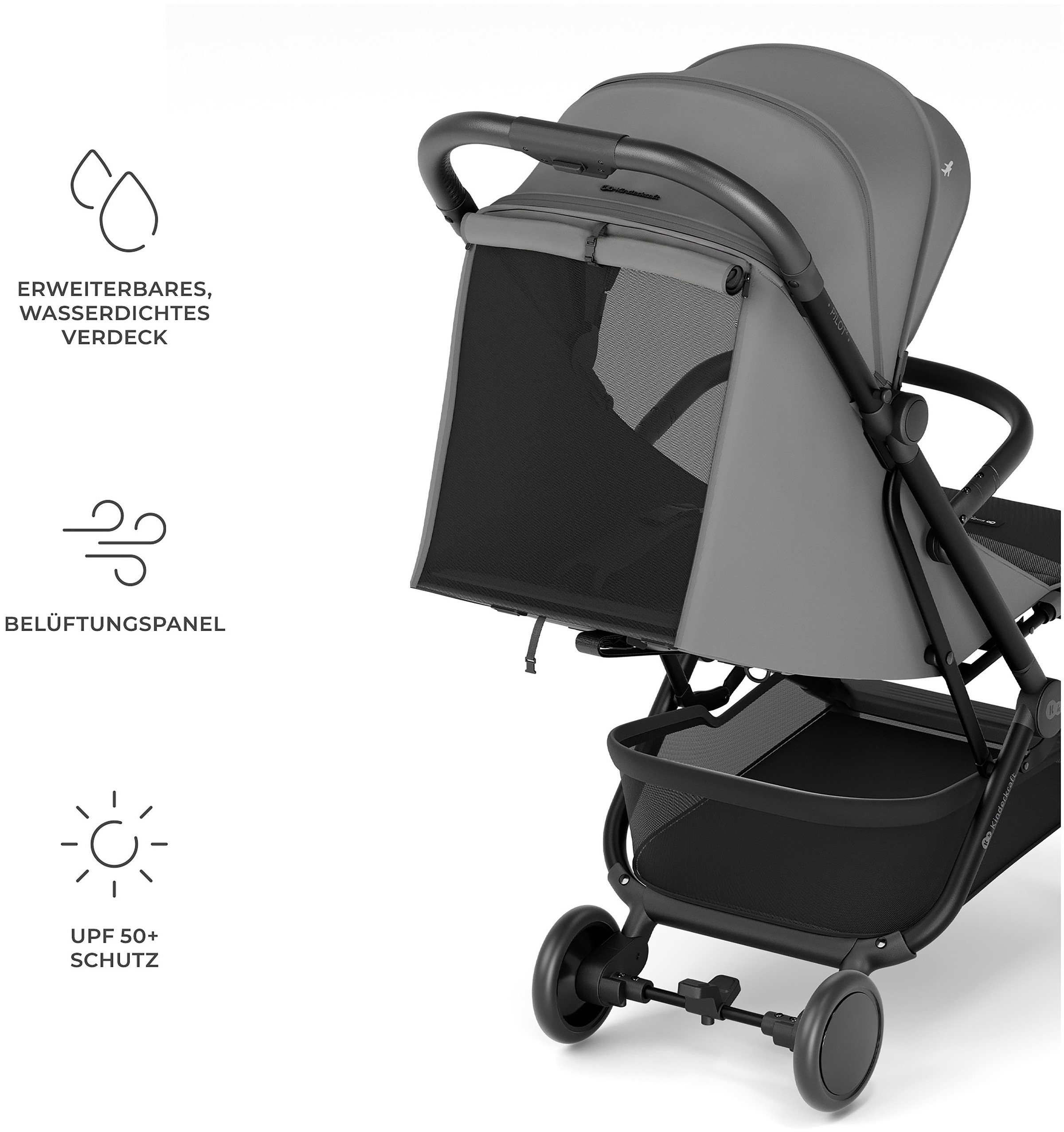 Kinderkraft Kinder-Buggy »PILOT 2« 22 kg