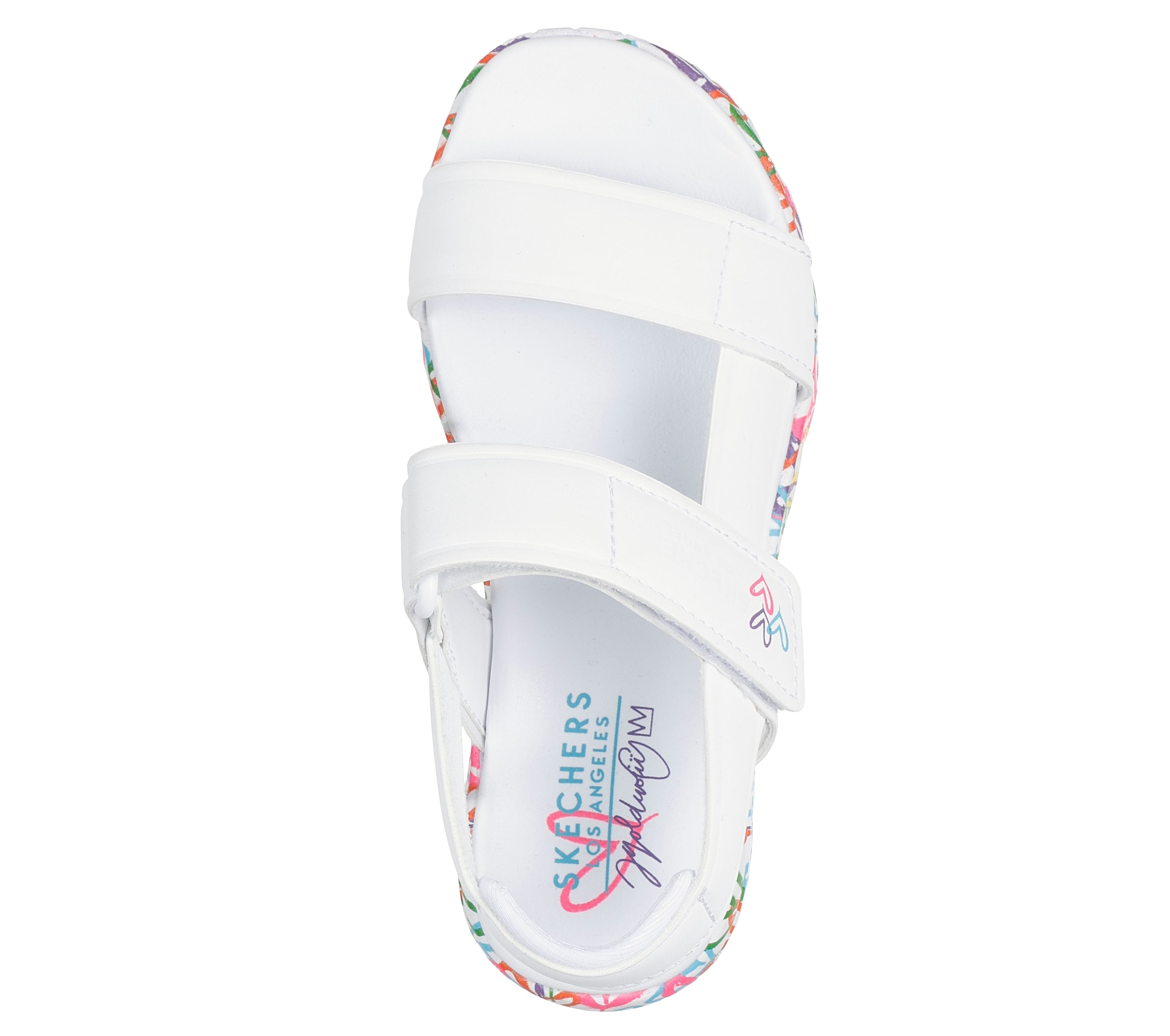 Skechers Sandale »UNO LITE SANDAL-SUNNY LOVE«  Sommerschuh, Klettschuh mit Plateau, Größenschablone zum Download