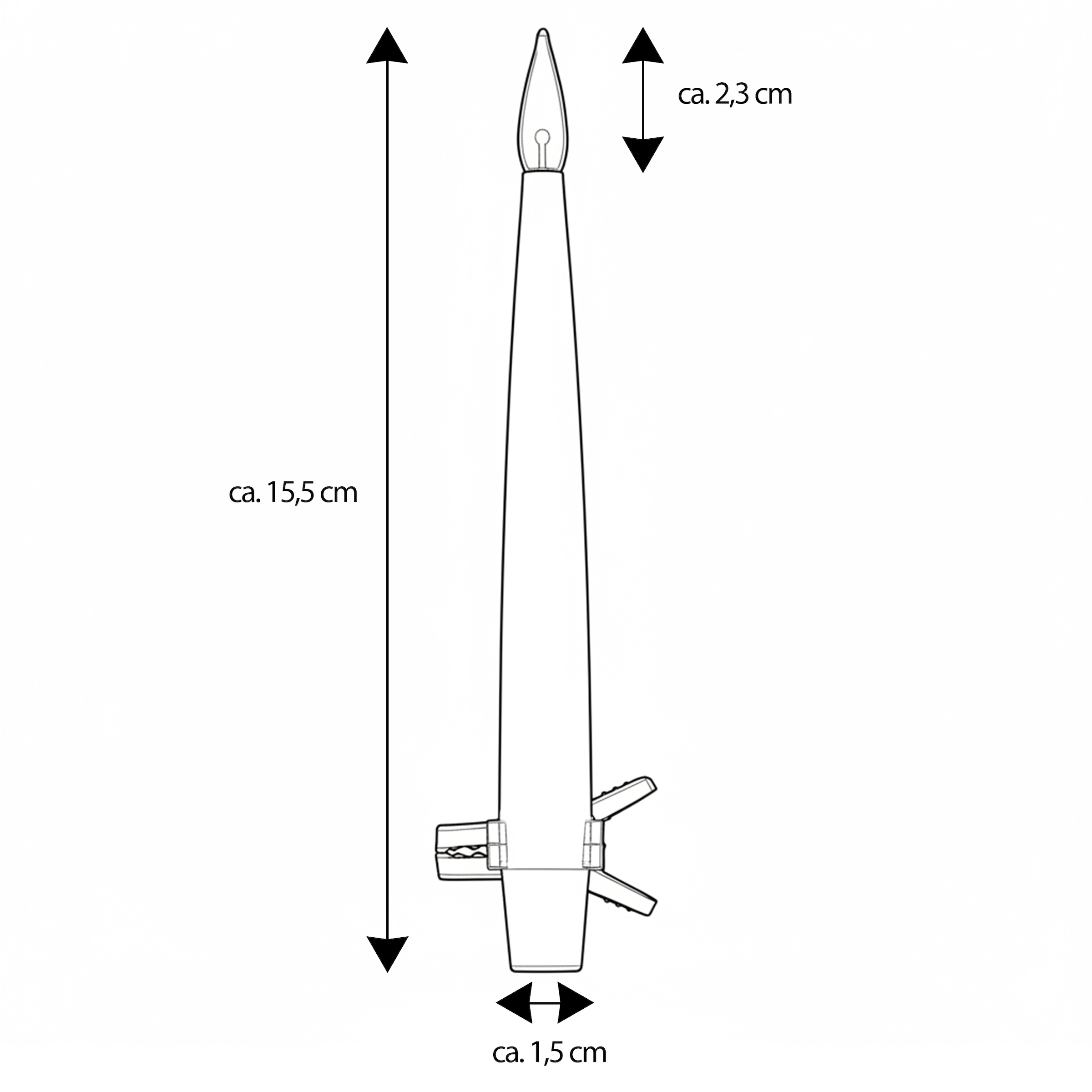 my home LED Dekolicht »LED Kerzen Nurvo« LED-Modul 10 Stk. Warmweiß Verstellbare Clips