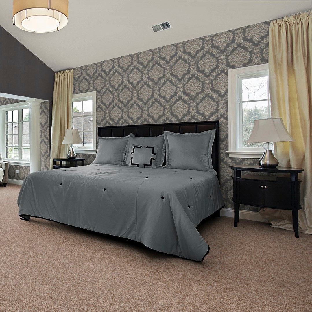 Bodenmeister Teppichboden »Baltic, Schlinge - meliert, Made in Belgium«, rechteckig, 5 mm Höhe, Wohnzimmer, Schlafzimmer, Kinderzimmer, Breite 400/500 cm