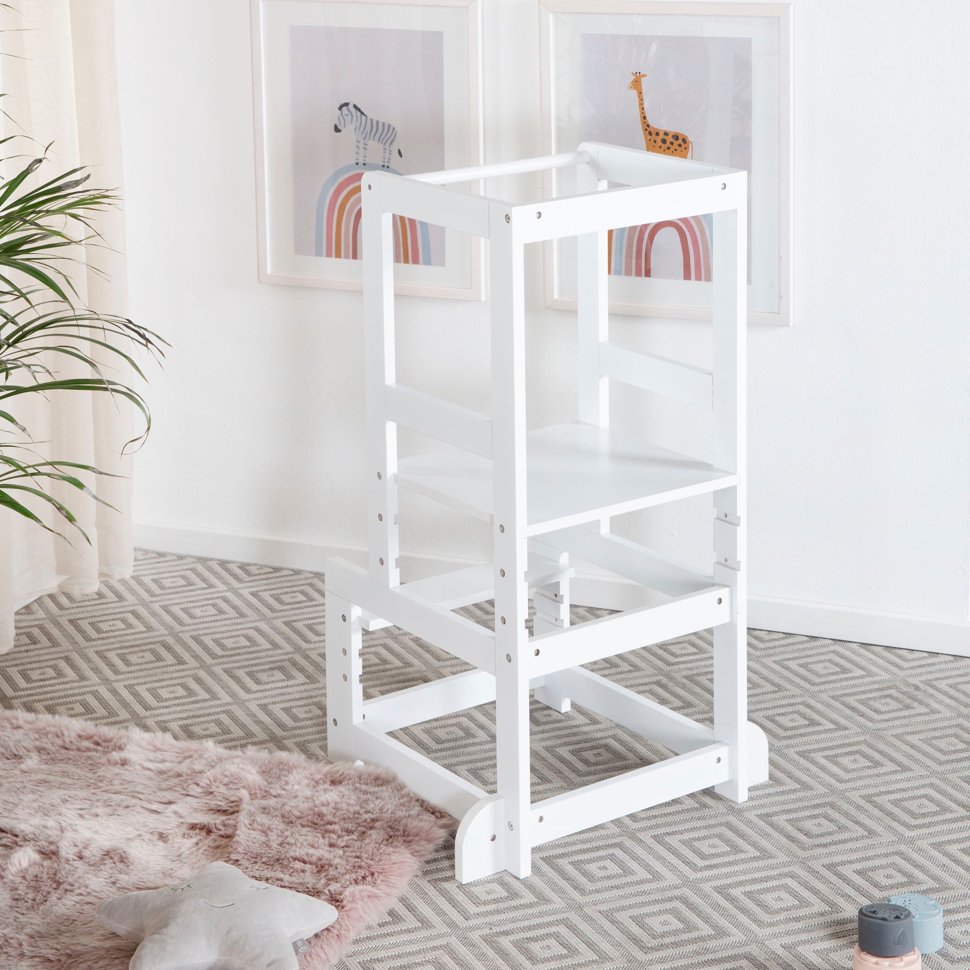 roba® Stehhilfe »Lernturm nach Montessori, weiß«