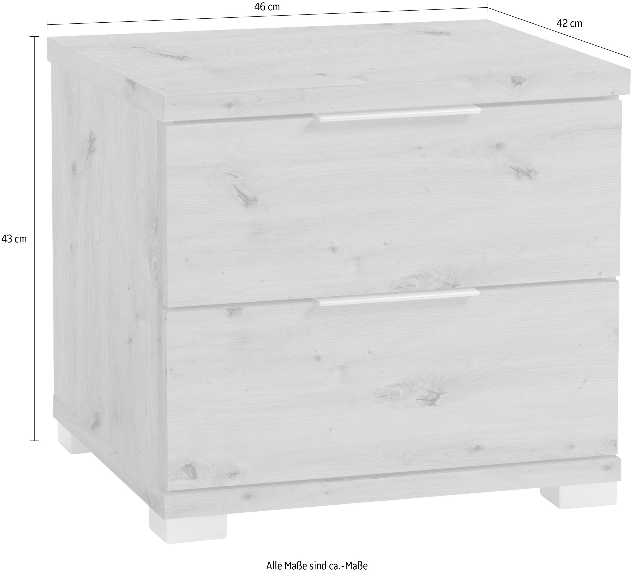 Schlafkontor Nachtkommode, mit 2 Schubkästen