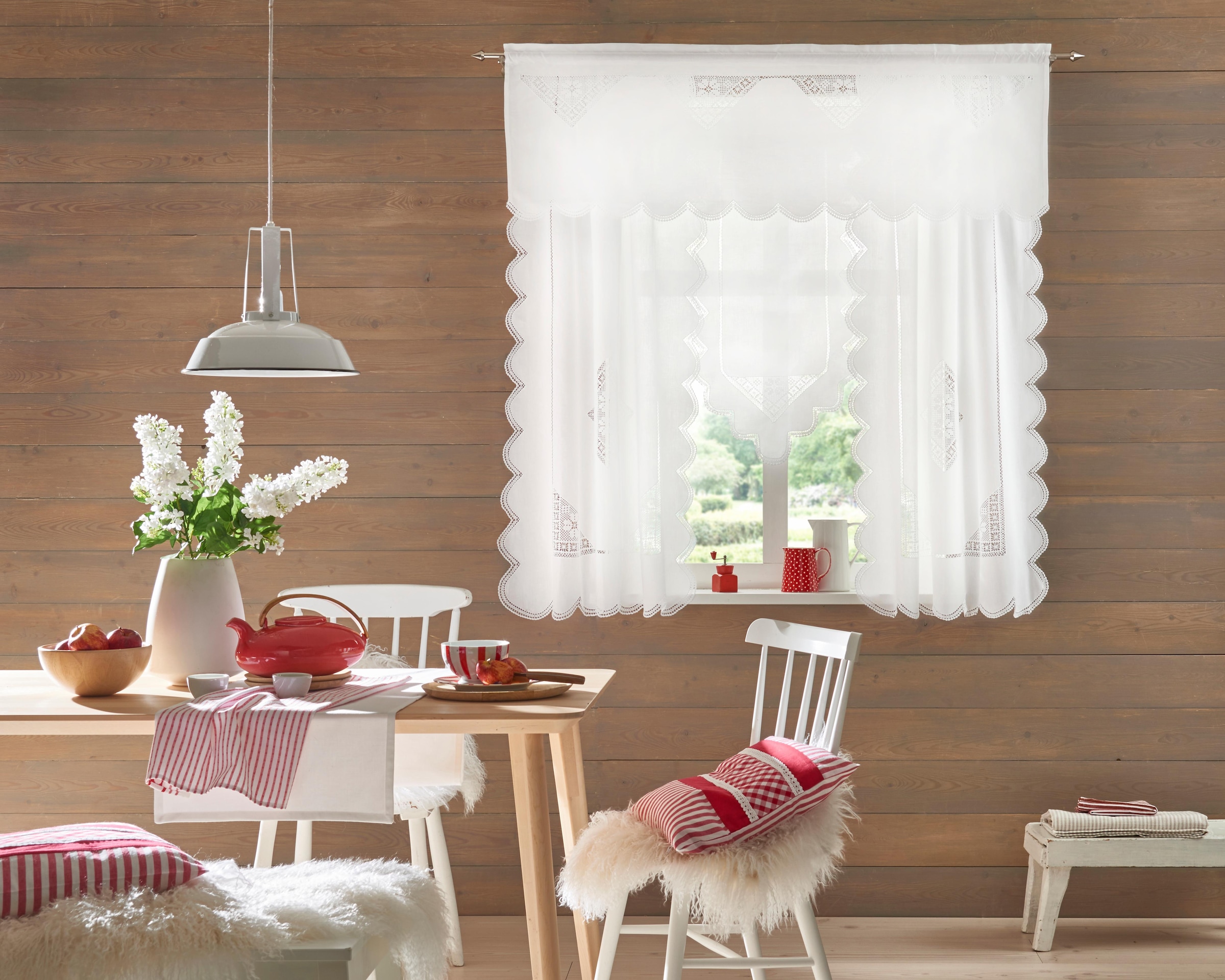 HOSSNER - ART OF HOME DECO Gardine »Wolfgangsee«, (1 St.) günstig online kaufen
